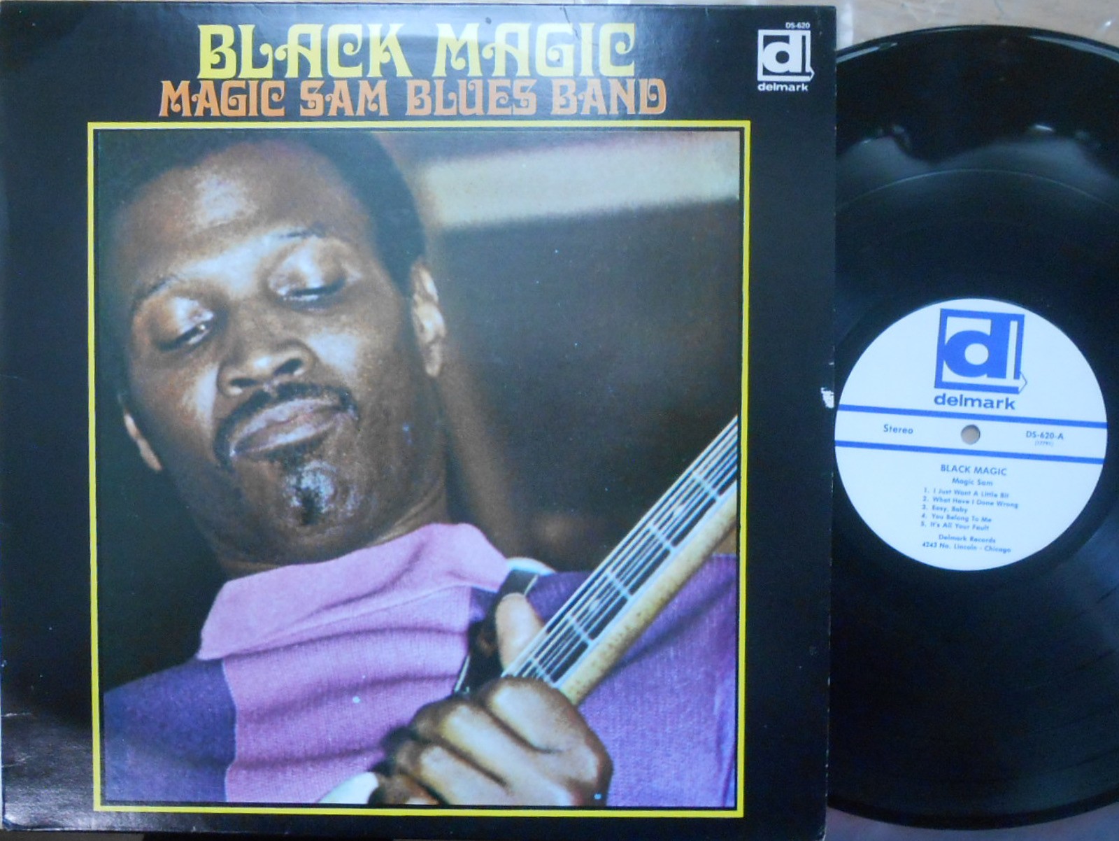 Magic Sam Blues Band US Reissue LP Black magic ’72 Delmark DS620 Chicago Blues