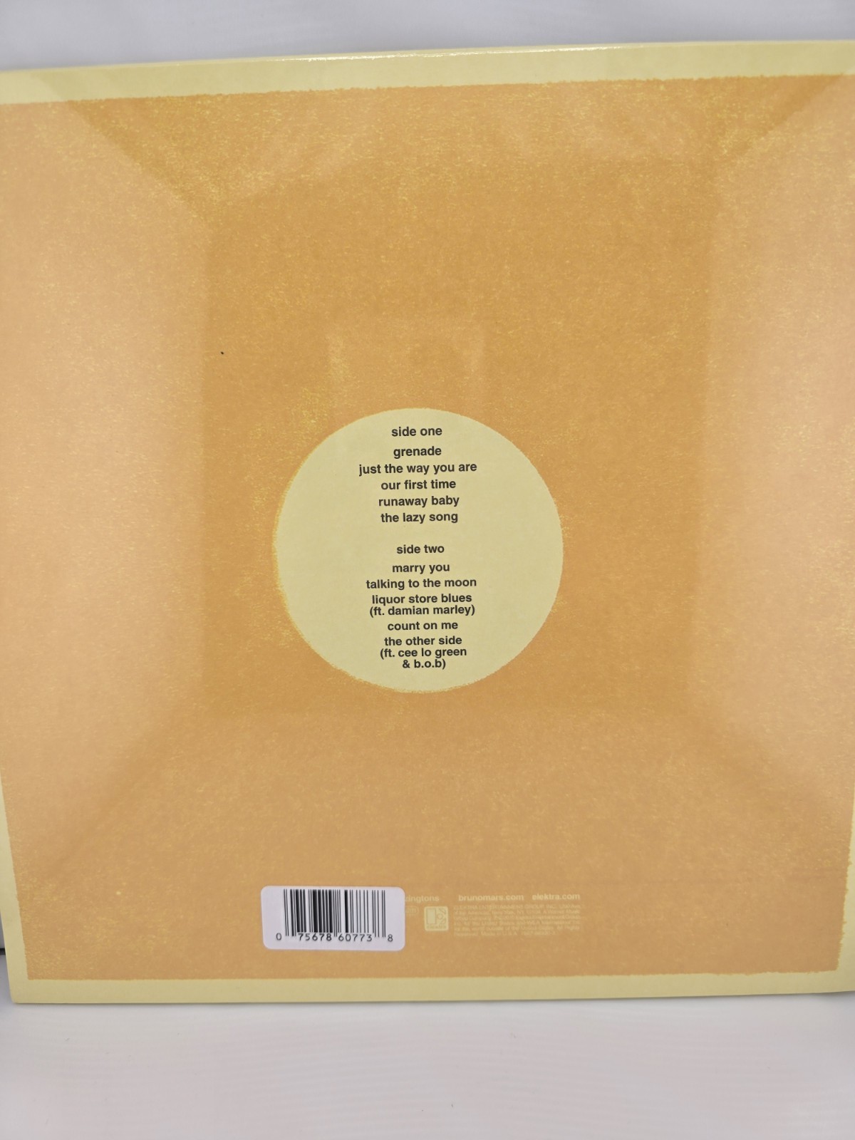 Bruno Mars 2020 Yellow Vinyl LP Record NEW – Doo-Wops & Hooligans sealed
