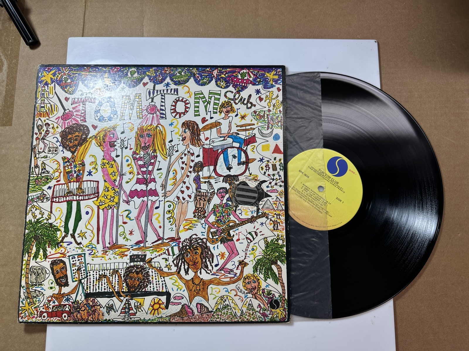 Tom Tom Club LP Vinyl Record Tom Tom Club Experimental Sire SRK 3628