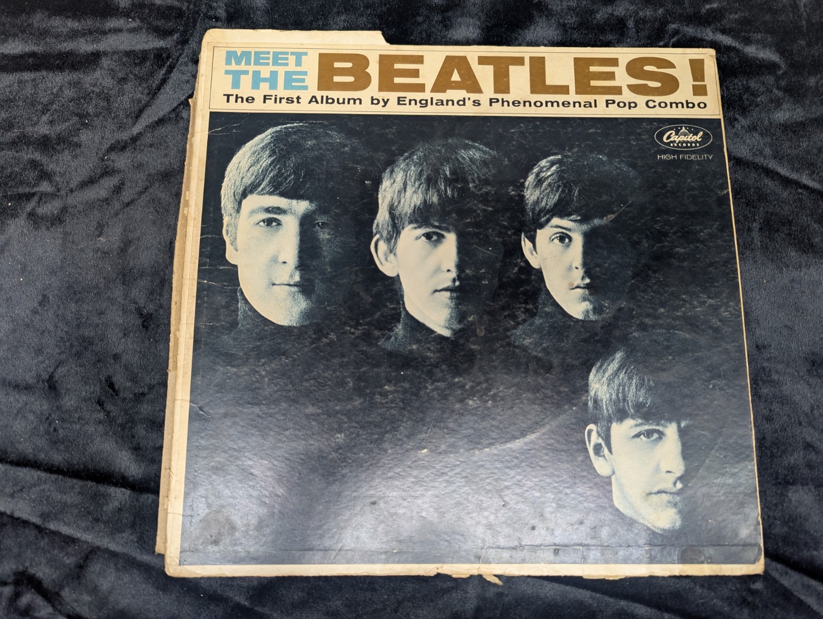 1964 Meet The Beatles Cardboard Cover, US 1st Original Los Angeles, NO VINYL