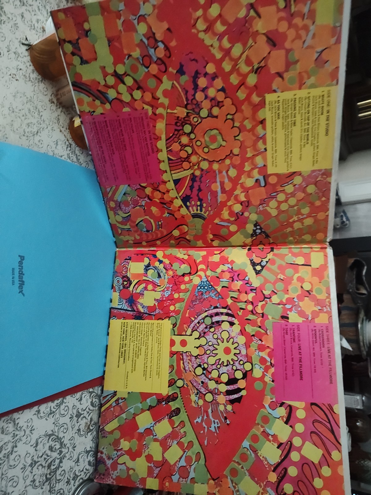 CREAM-Wheels Of Fire-1968-ATCO-SD-2-700-Double-Vinyl-Record-LP-early press-rare
