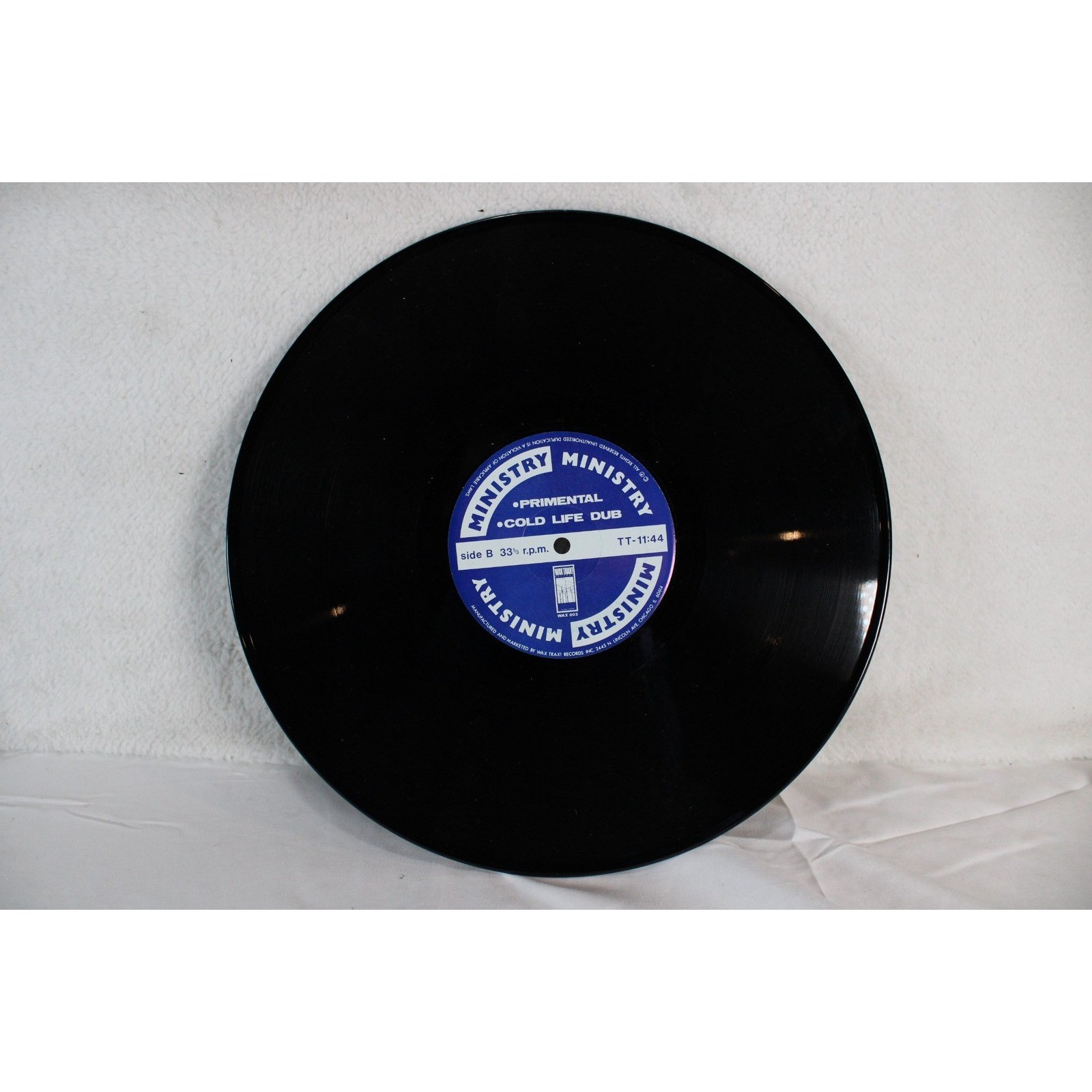 Ministry Cold Life 12″ Vinyl Single Wax Trax EX Records WAX 003 1981 Industrial