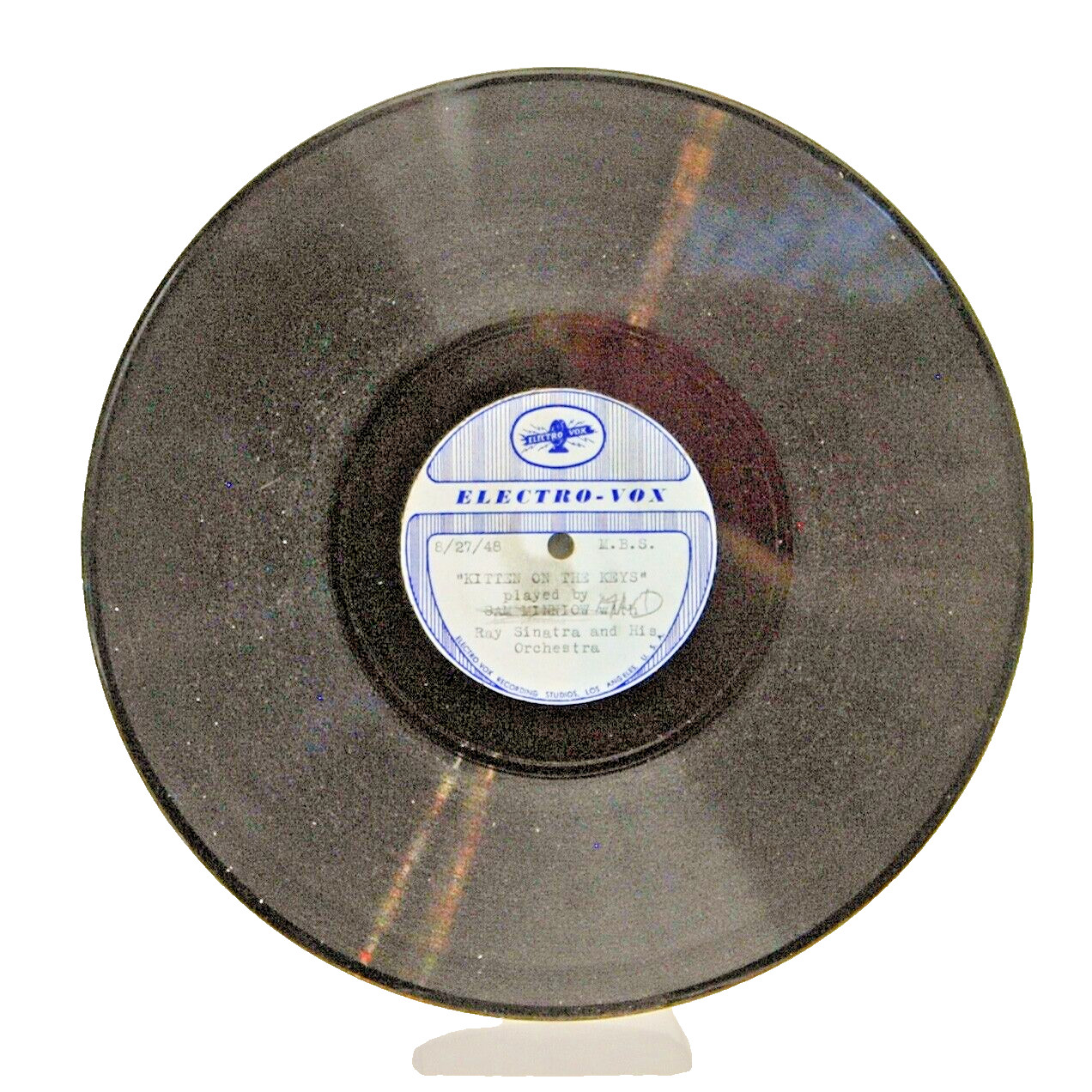 Ray Sinatra “Kittens On The Keys” ELECTRO-VOX | 1948 | 78 rpm | Acetate Excel