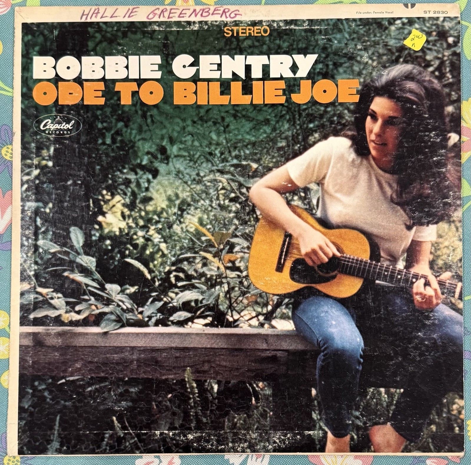 Bobbie Gentry Ode to Billie Joe VINYL LP Capitol SM 2830 VINTAGE 1967