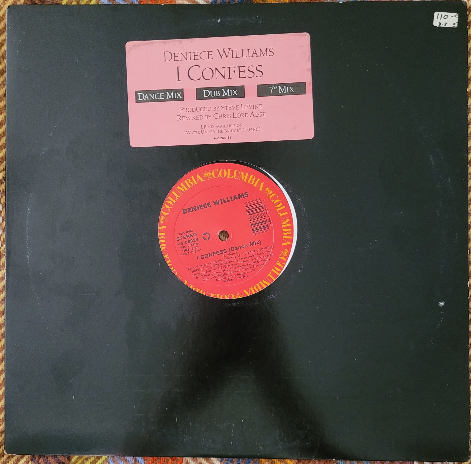 Deniece Williams-I Confess-Rare 1987 Electro Hi NRG 12″-Columbia-NM