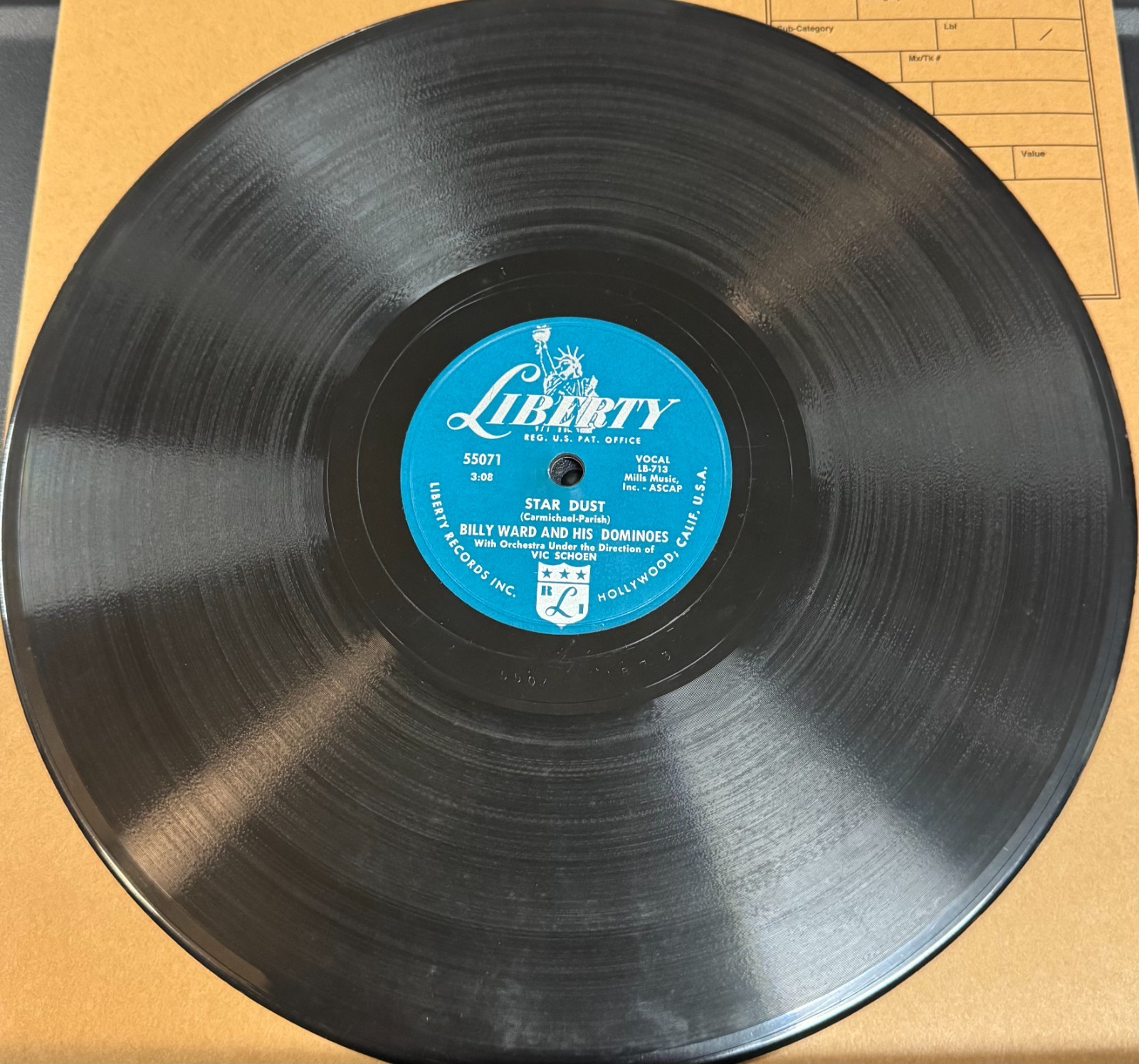 Billy Ward and His Dominoes – 78 RPM Record E Condition
