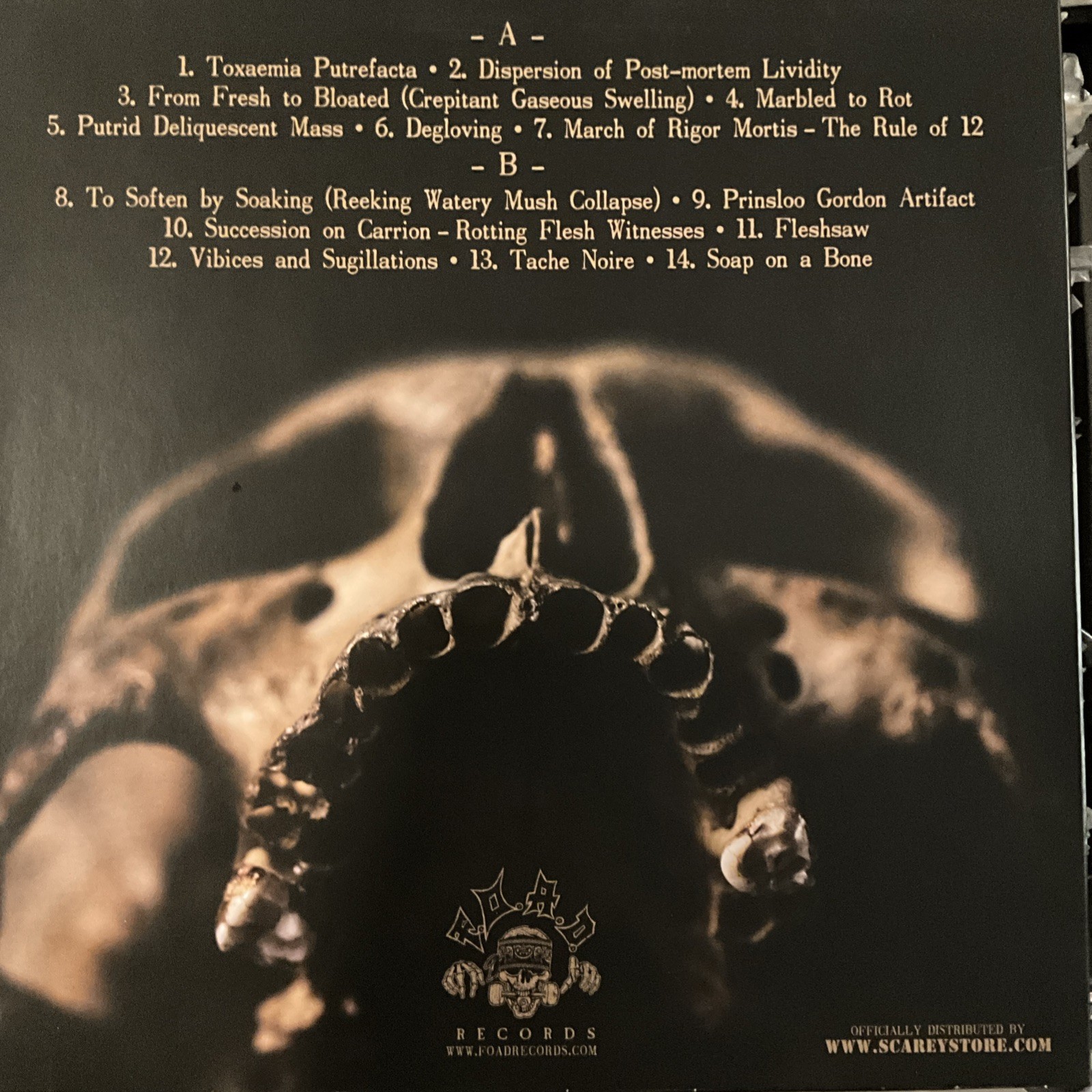 Putrefaction Sets In – Repugnant Inception LP 2022 F.O.A.D. Records – 273 EX/EX