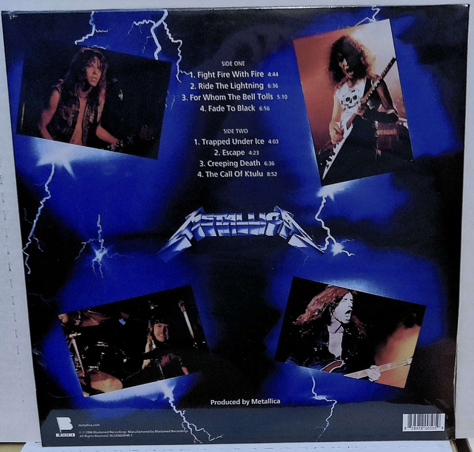 Metallica ‎– Ride The Lightning MINT Vinyl LP, Reissue, Remastered 2022 ROCK