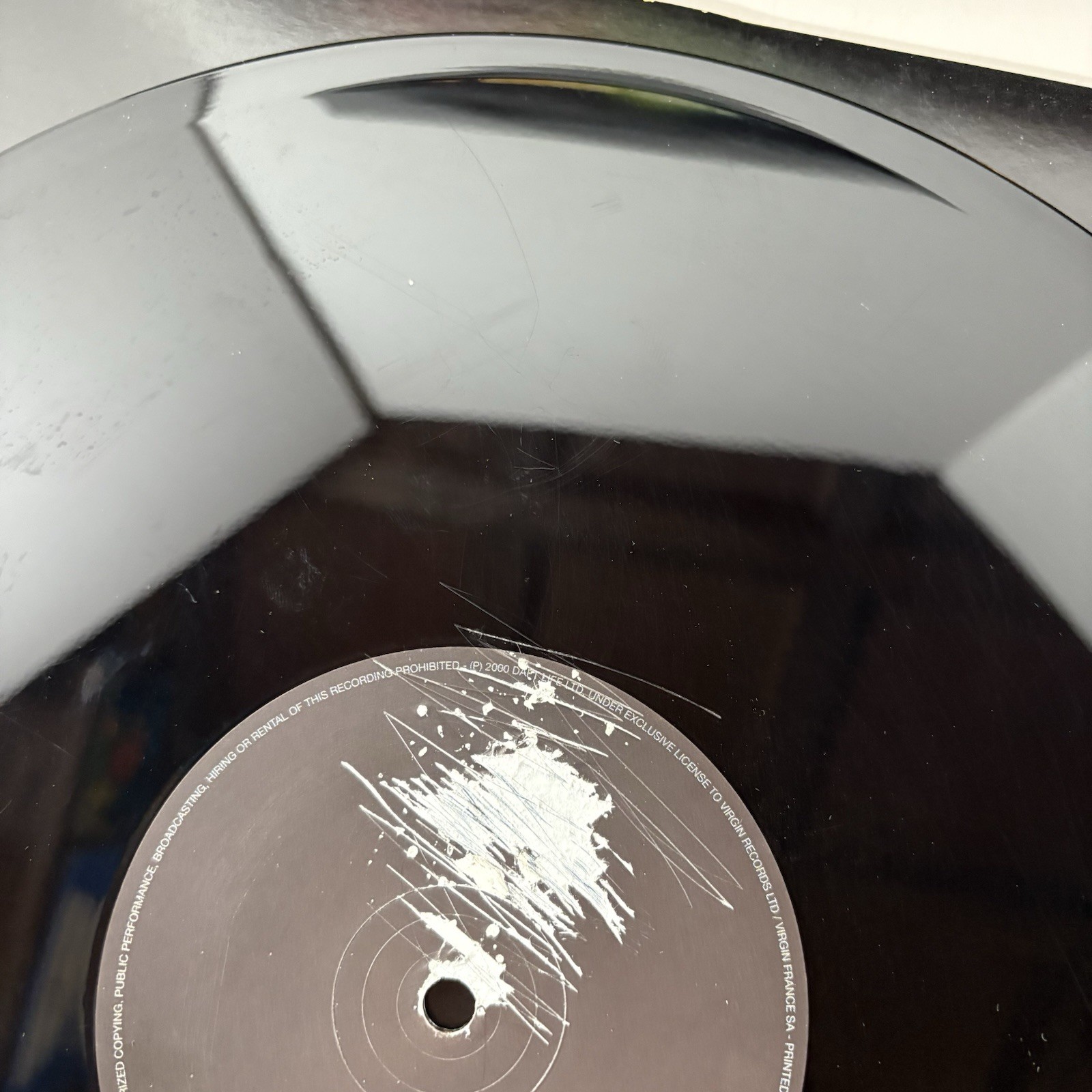 Daft Punk One More Time 2000 Vinyl 12” Original One Sided EU Import Vinyl Record