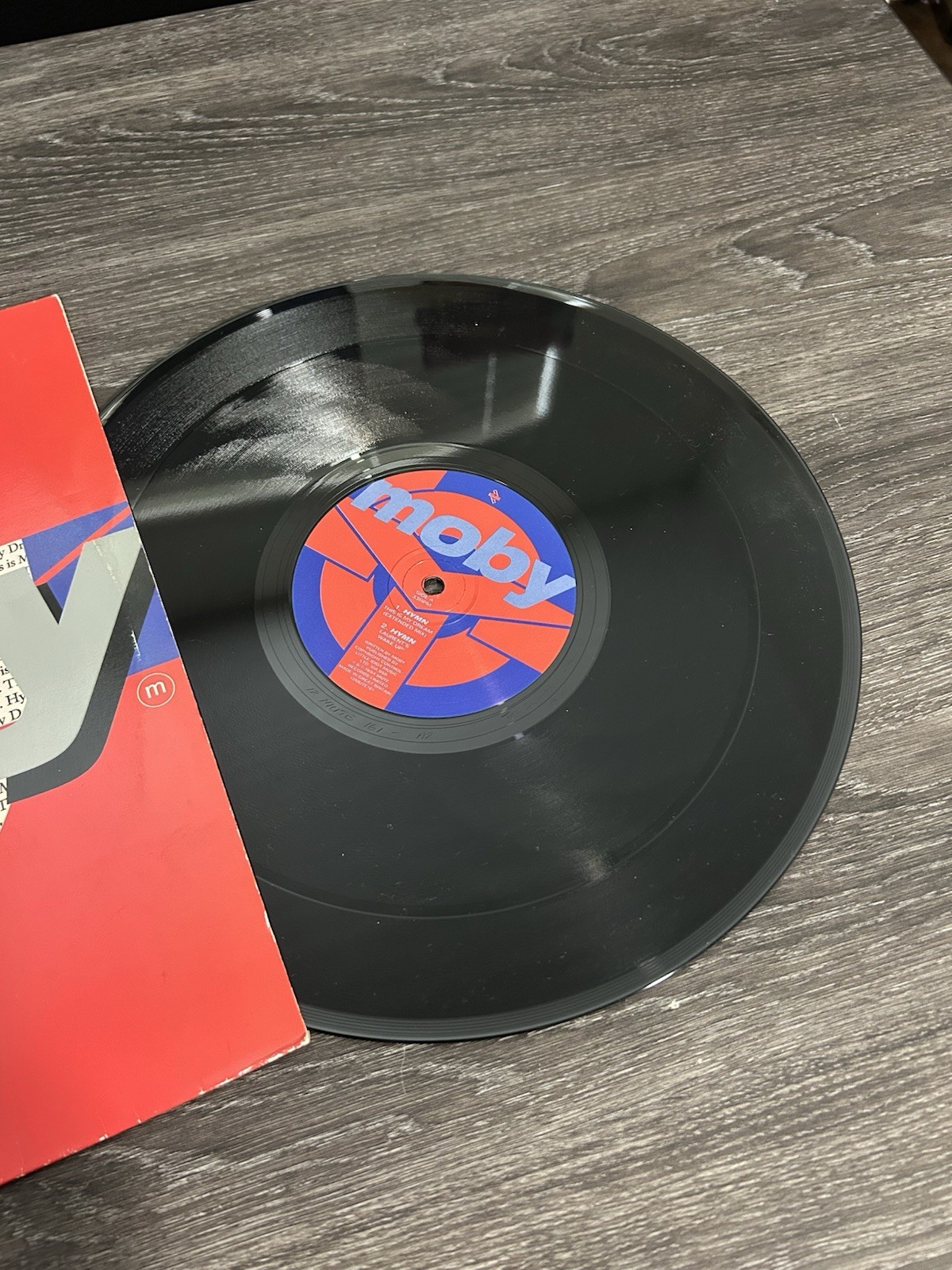 Vinyl Record 33 RPM Moby Hymn Electronic House 1994 Mute Records