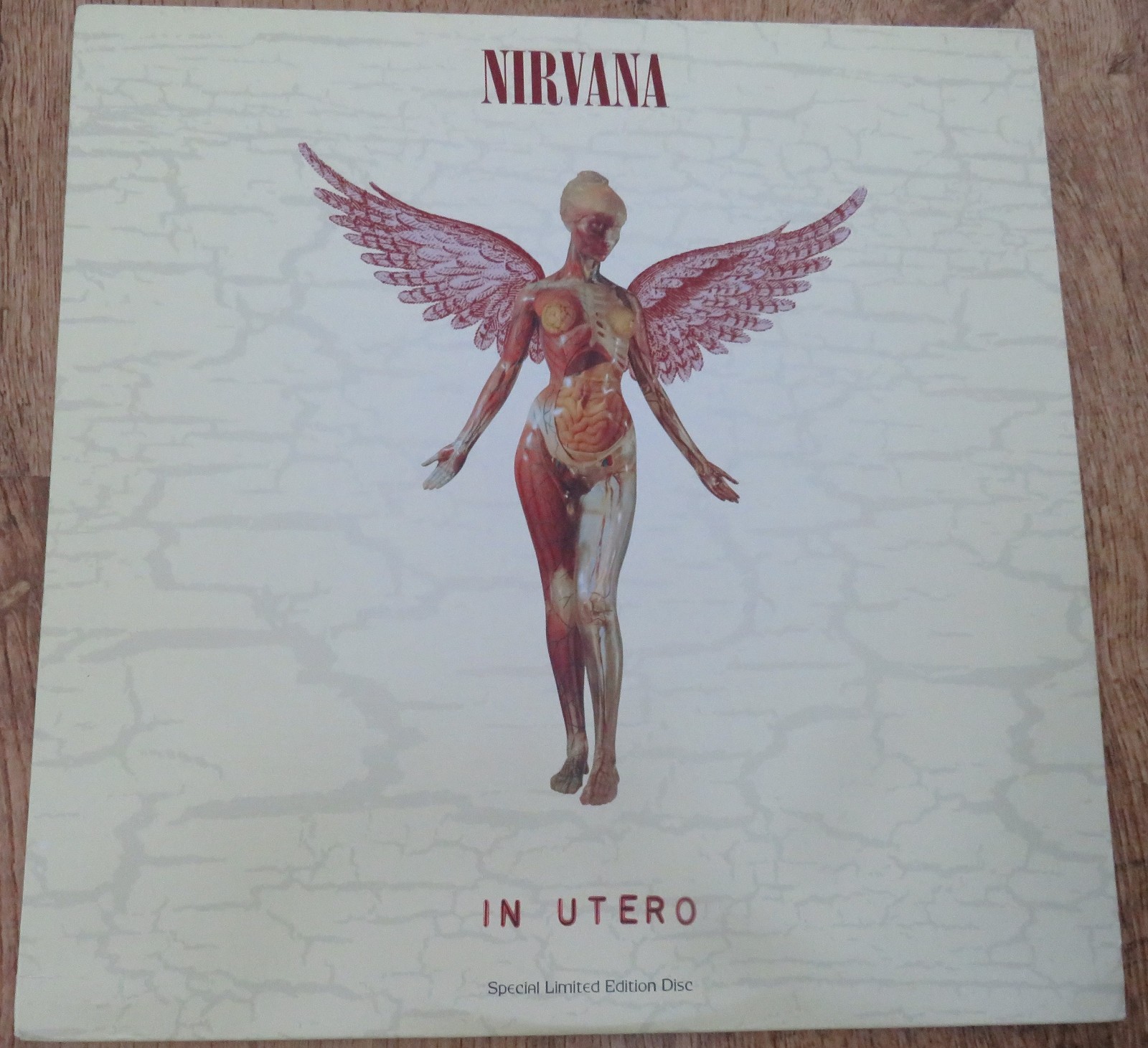 Nirvana LP In Utero Special Limited Edition Clear Vinyl USA Imp Gold Promo Stamp