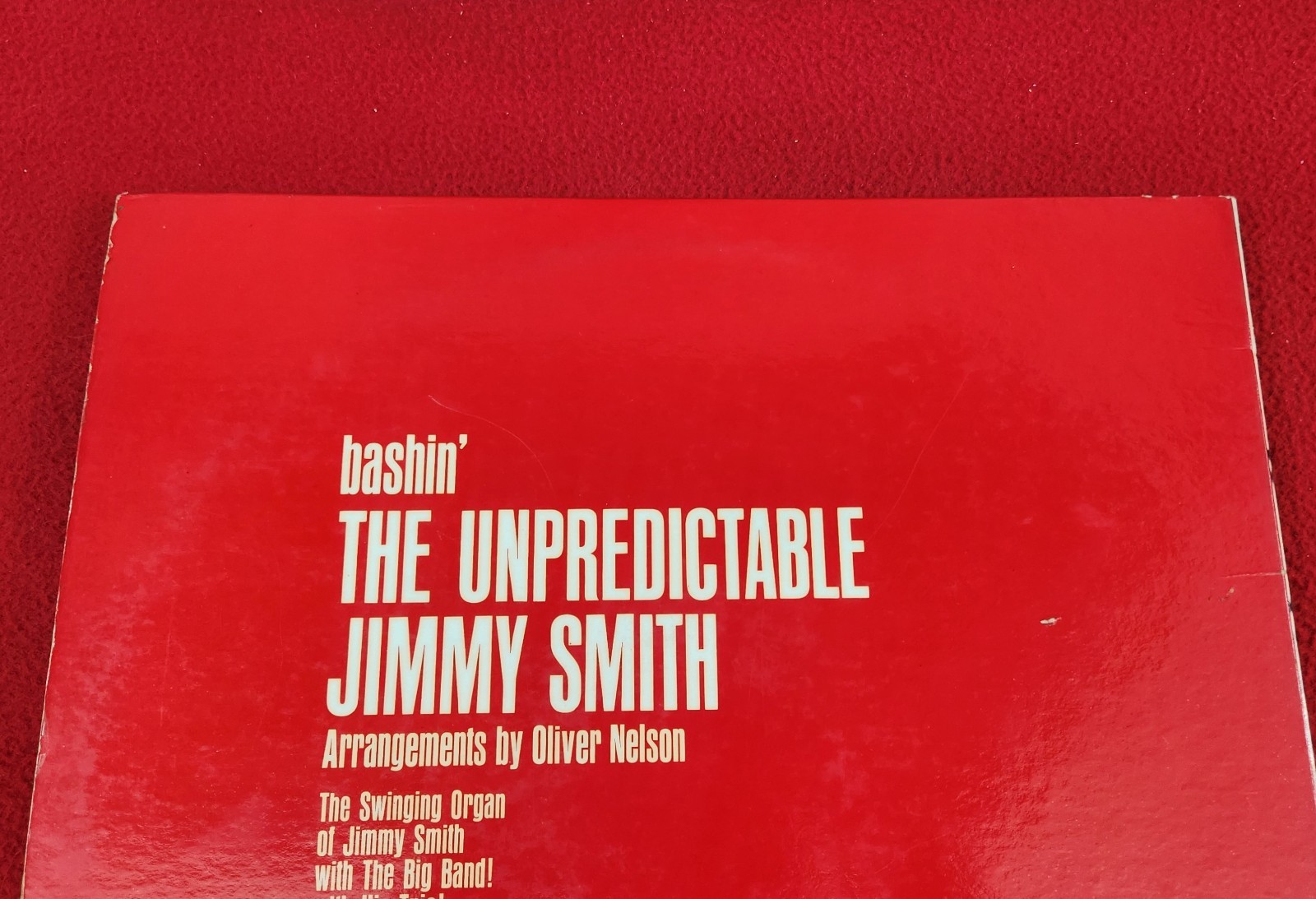 The Unpredictable Jimmy Smith *Signed* Vinyl, Bashin’, Verve Records