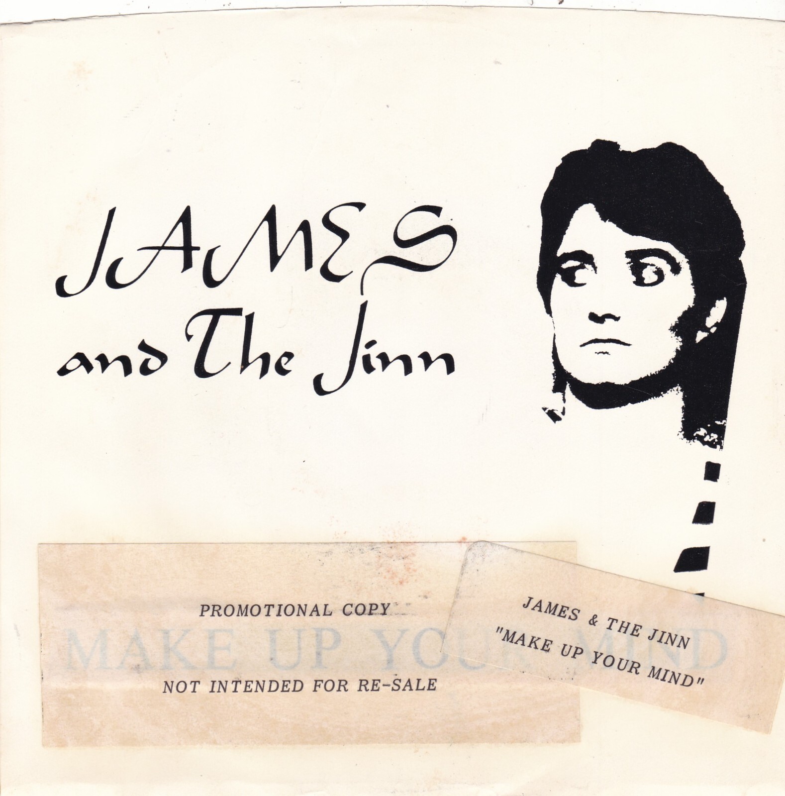 Make Up Your Mind by James and The Jinn (7″ Vinyl, 1986, Blaze Records, P/S) EX