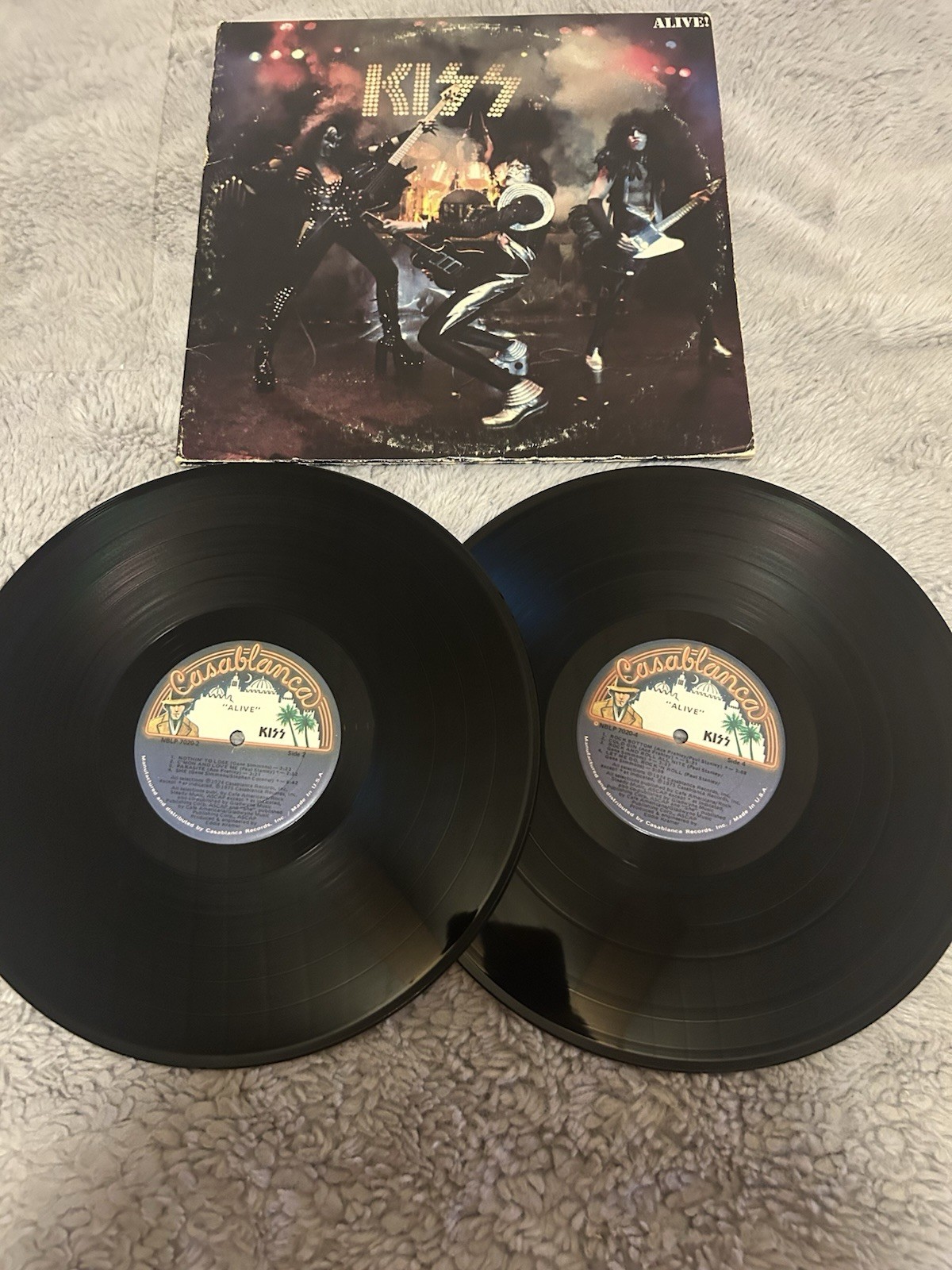 Kiss Alive! 1975 Casablanca 2xLP 12″ Vinyl Records 33 Rock RPMRock(SpecialPress)
