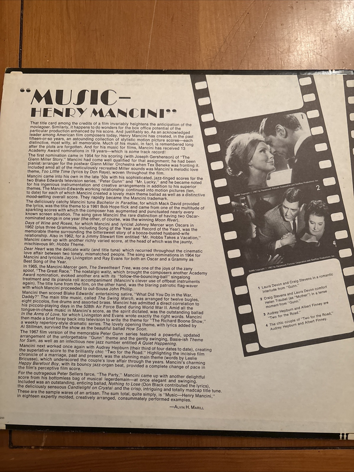 RCA CAMDEN 2 LP RECORD/HENRY MANCINI/FILM MUSIC BY MANCINI/ EX VINYL JAZZ