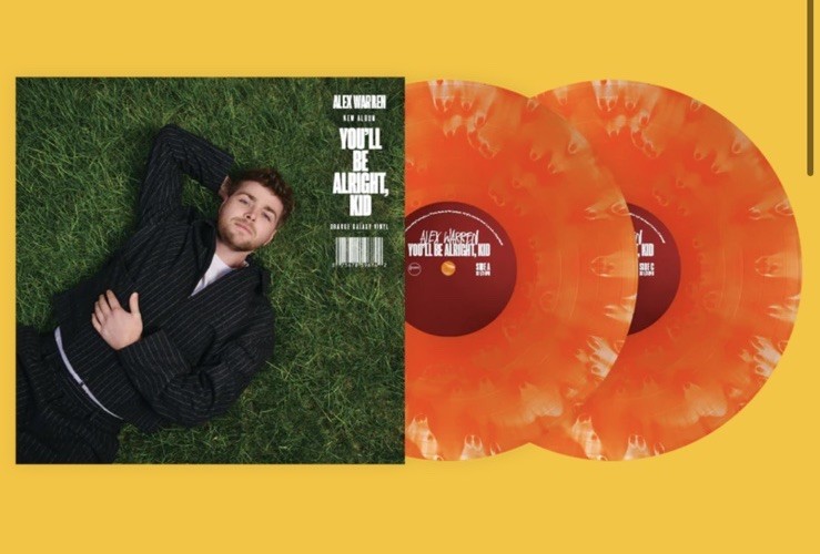 Alex Warren You’ll Be Alright, Kid Orange Galaxy Vinyl taylor swift benson boone