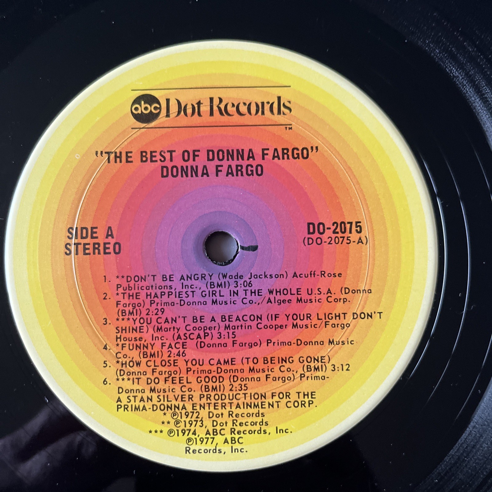 Donna Fargo – The Best of Donna Fargo LP, ABC Dot Records (1977)