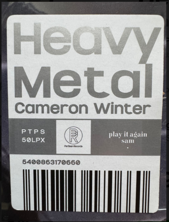 HEAVY METAL LP Cameron Winter Metallic Silver COLORED VINYL Record ~ SEALED!
