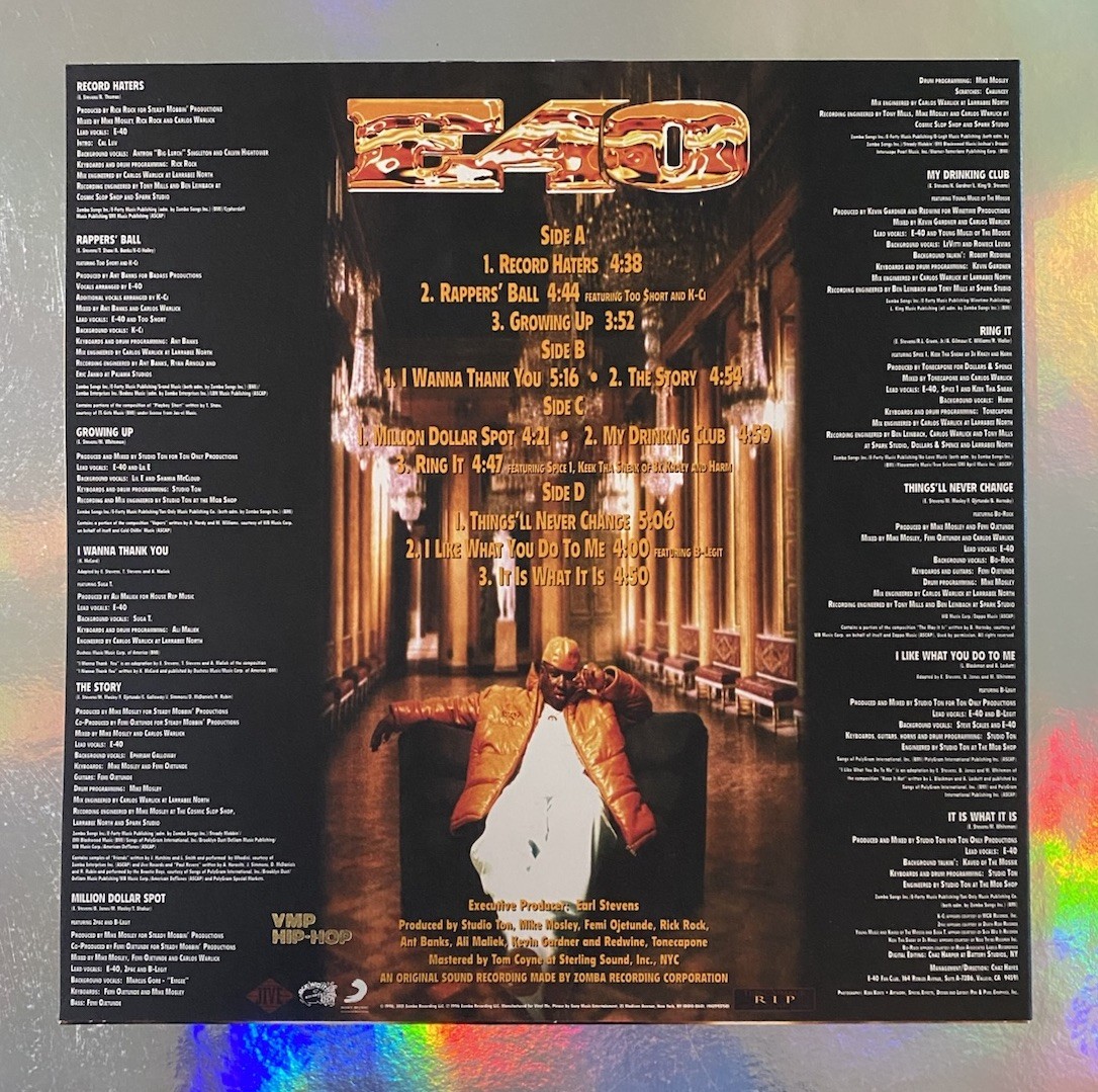 E-40 – Tha Hall Of Game 2LP Red Galaxy Vinyl VMP *Replacement Sleeve Only* ✅ New