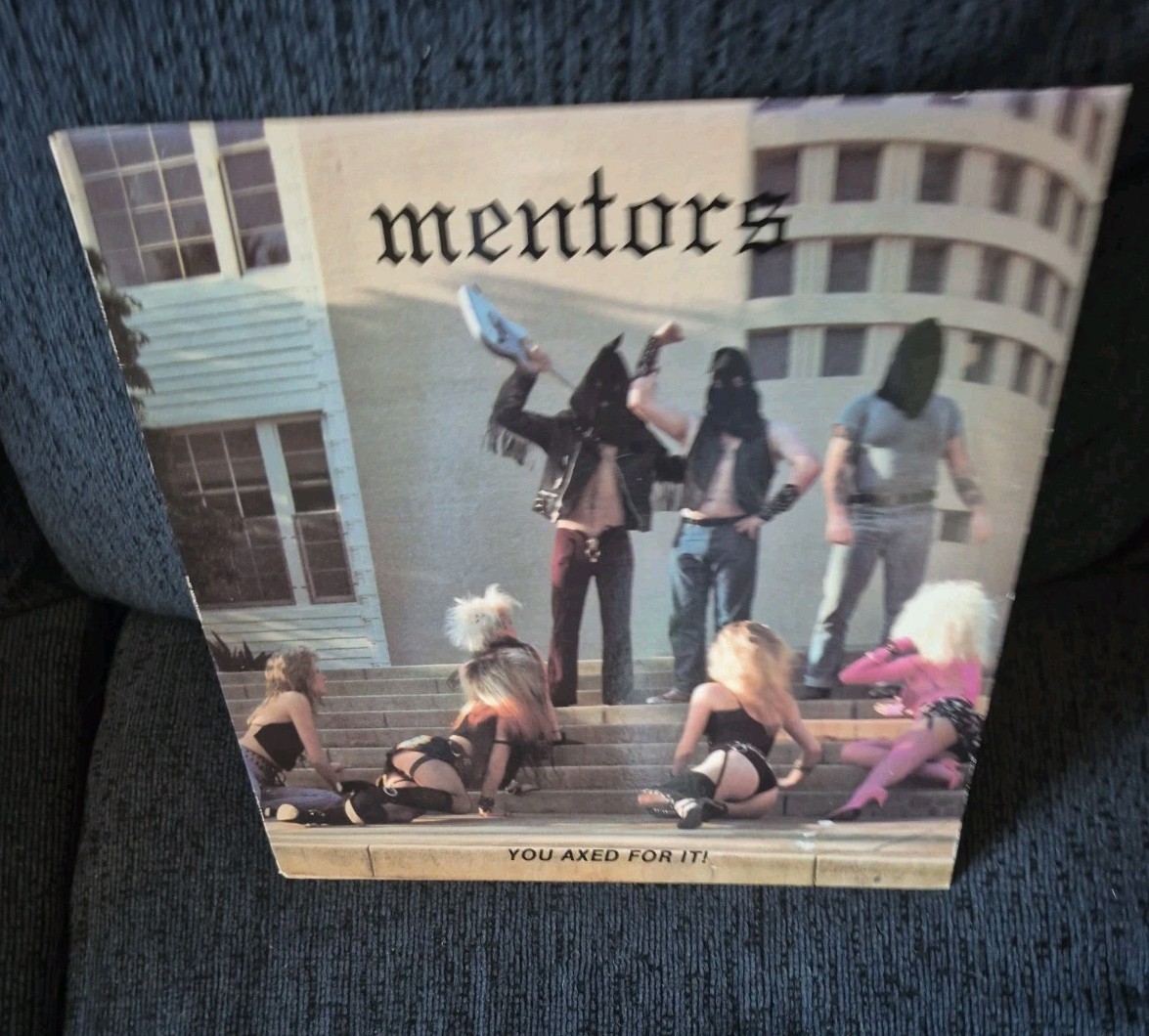 Mentors You Axed For It! Death Records Original 1985 Vinyl LP Metal Thrash Punk