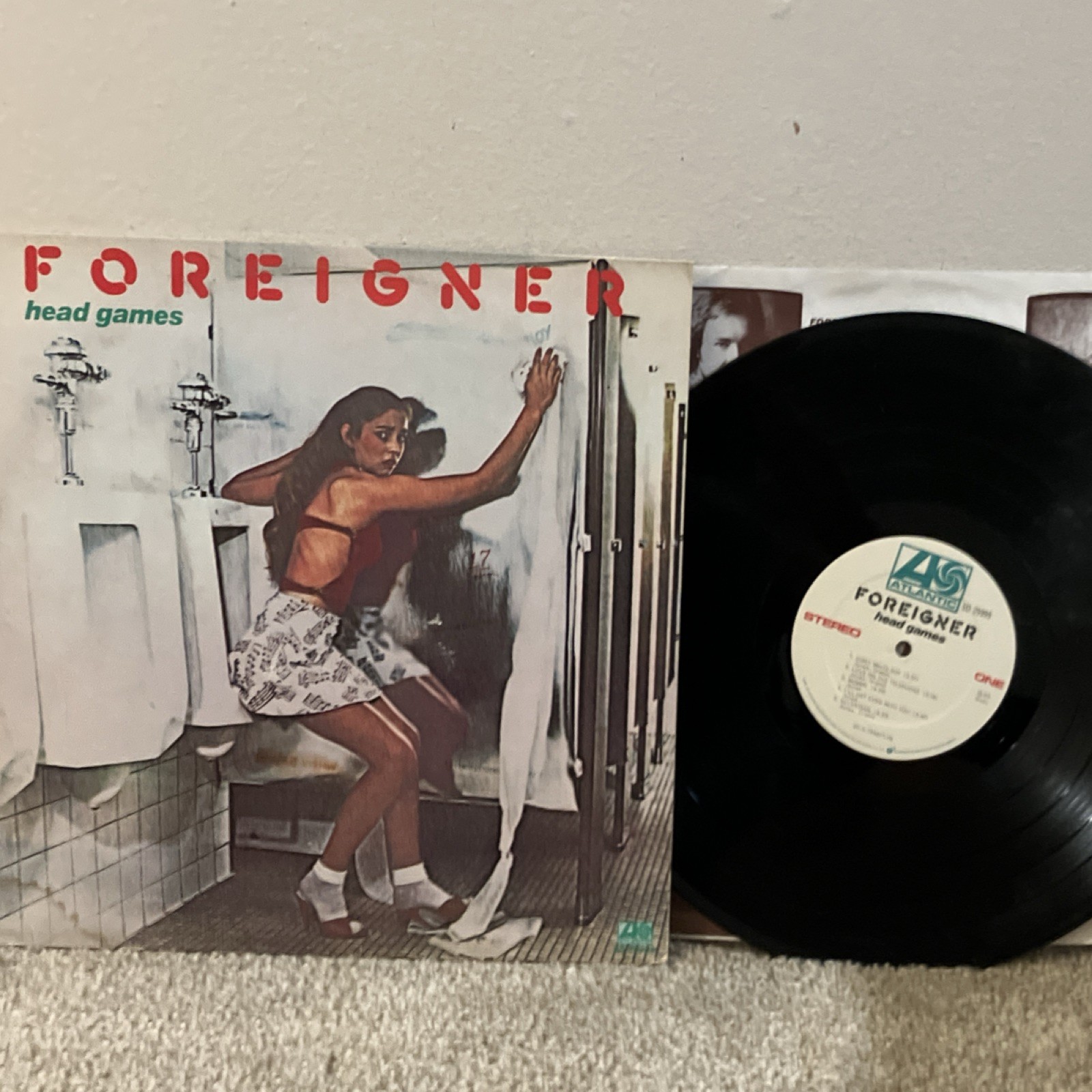 Foreigner Head Games LP Vinyl 12″ Stereo Atlantic Records Black Rock
