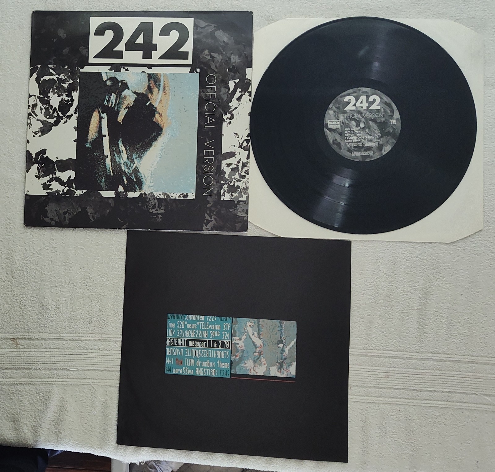 Front 242 Official Version Belgium Import LP RRE LP5 + Insert Playtested Clean