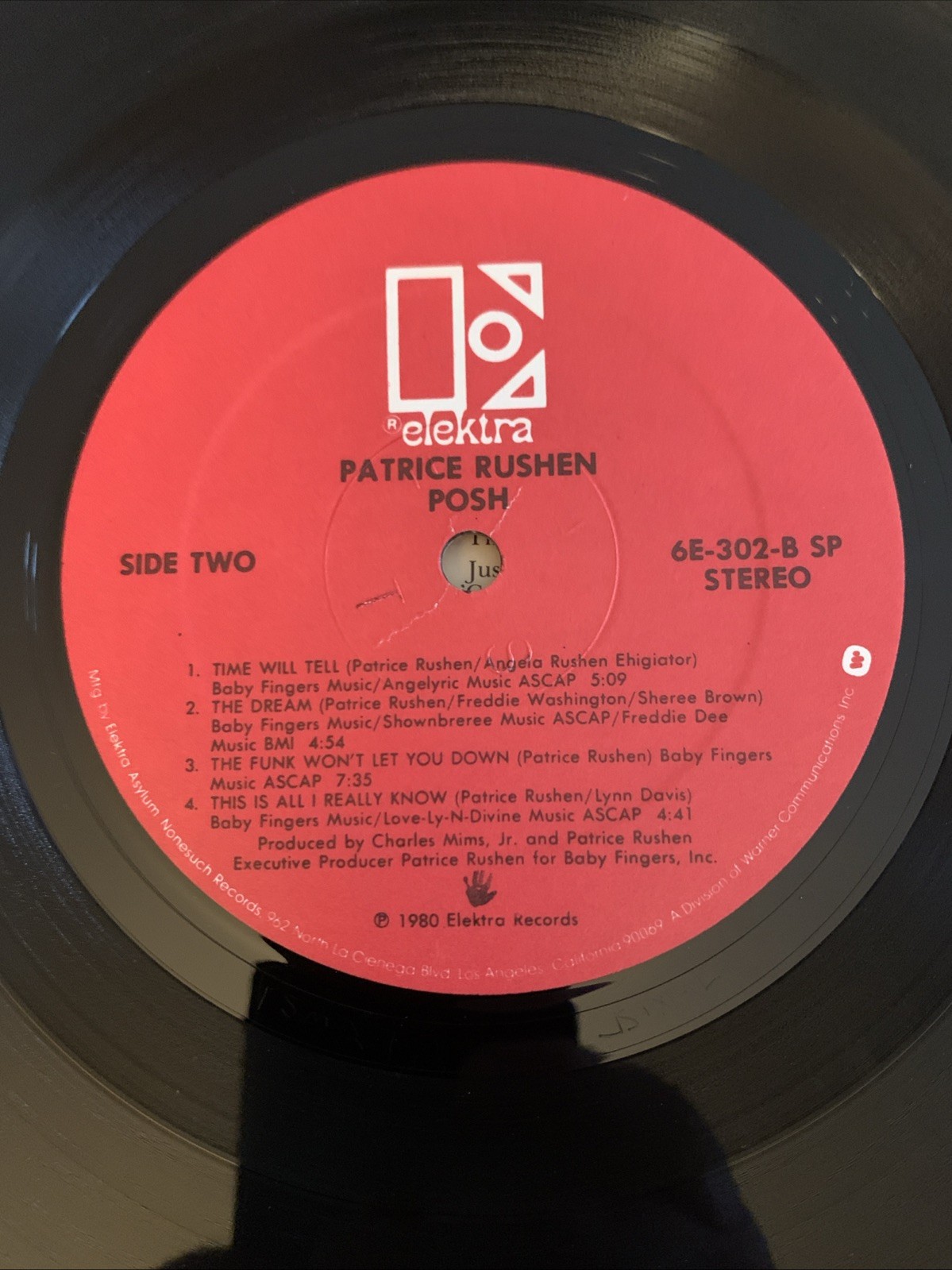 Patrice Rushen – Posh LP Inner [US Press] ELEKTRA Record Vinyl EX/VG+