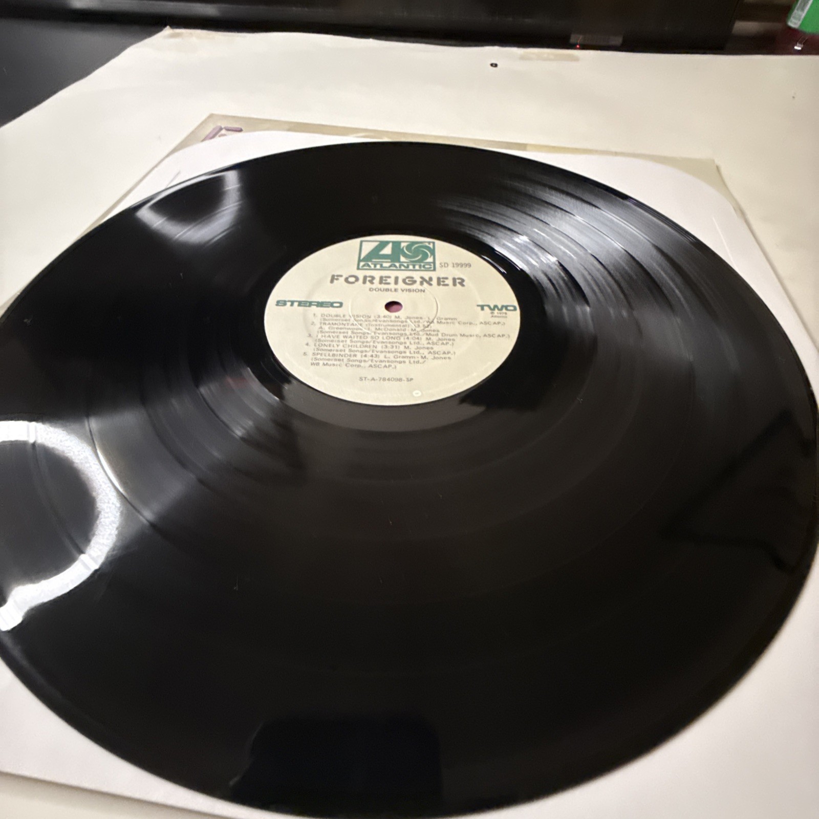 Foreigner Double Vision 1978 Atlantic SD19999 Original Vinyl LP VG+/VG