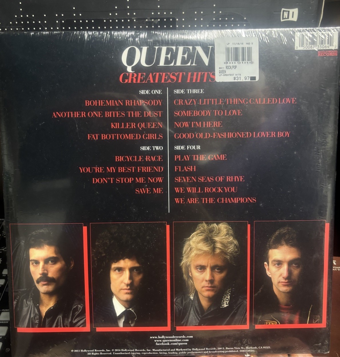 Queen “Greatest Hits” Exclusive Red & White Double Vinyl LP Sealed Never Opened