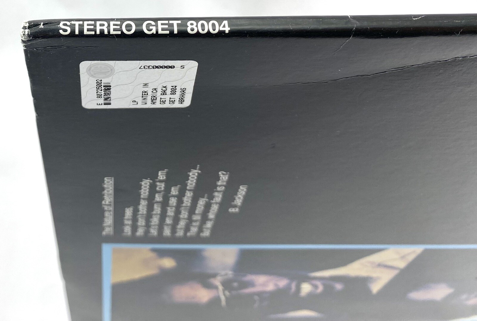 GIL SCOTT-HERON BRIAN JACKSON WINTER AMERICA 2001 LP EX Virgin Vinyl Italy 180g