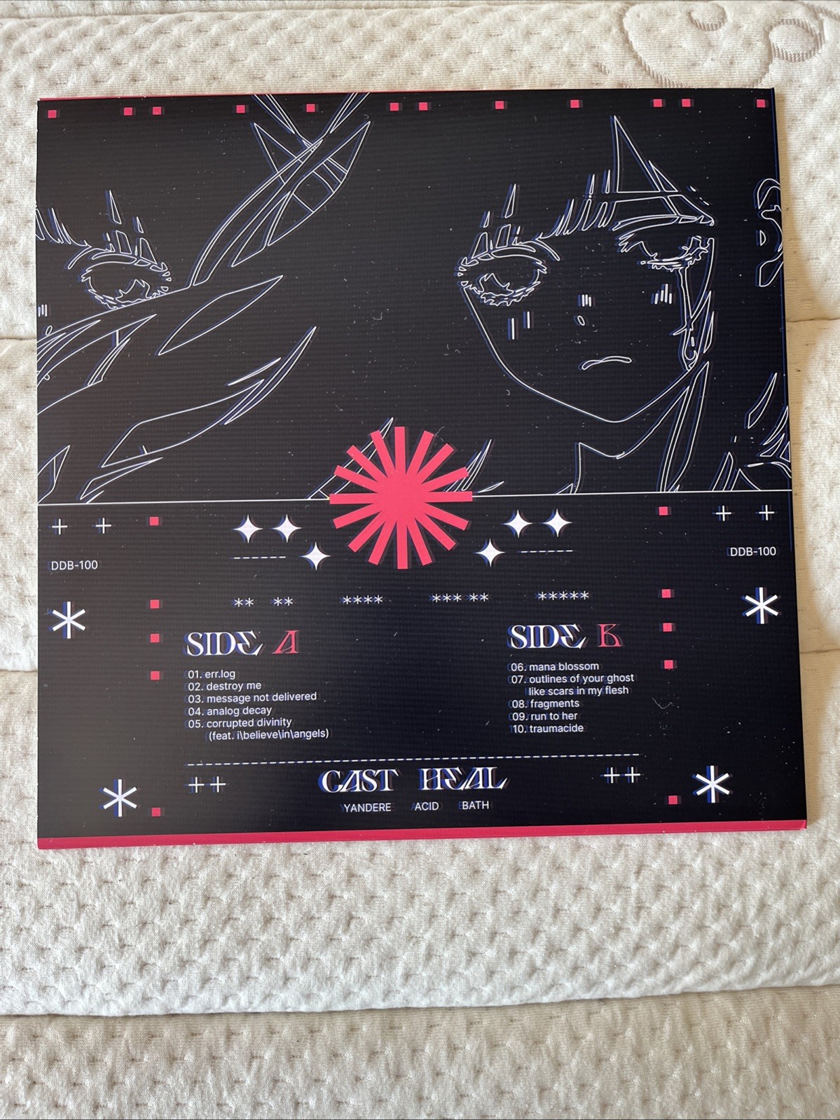 “Yandere Acid Bath” – Cast Heal (Doki Doki Beats) LP Vinyl 1st Print Burst Color