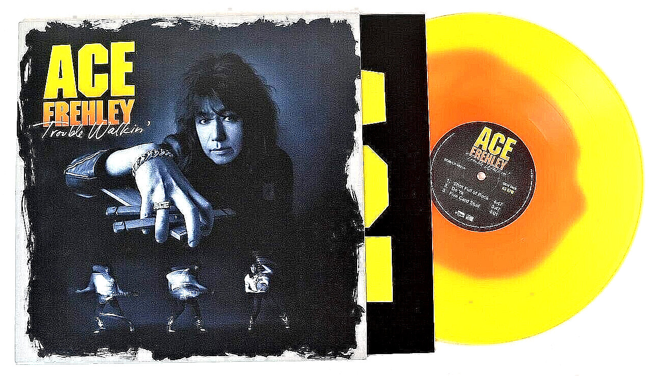 Ace Frehley Trouble Walkin’ 2XLP RSD Yellow/Orange 180G Vinyl Hype Sticker KISS