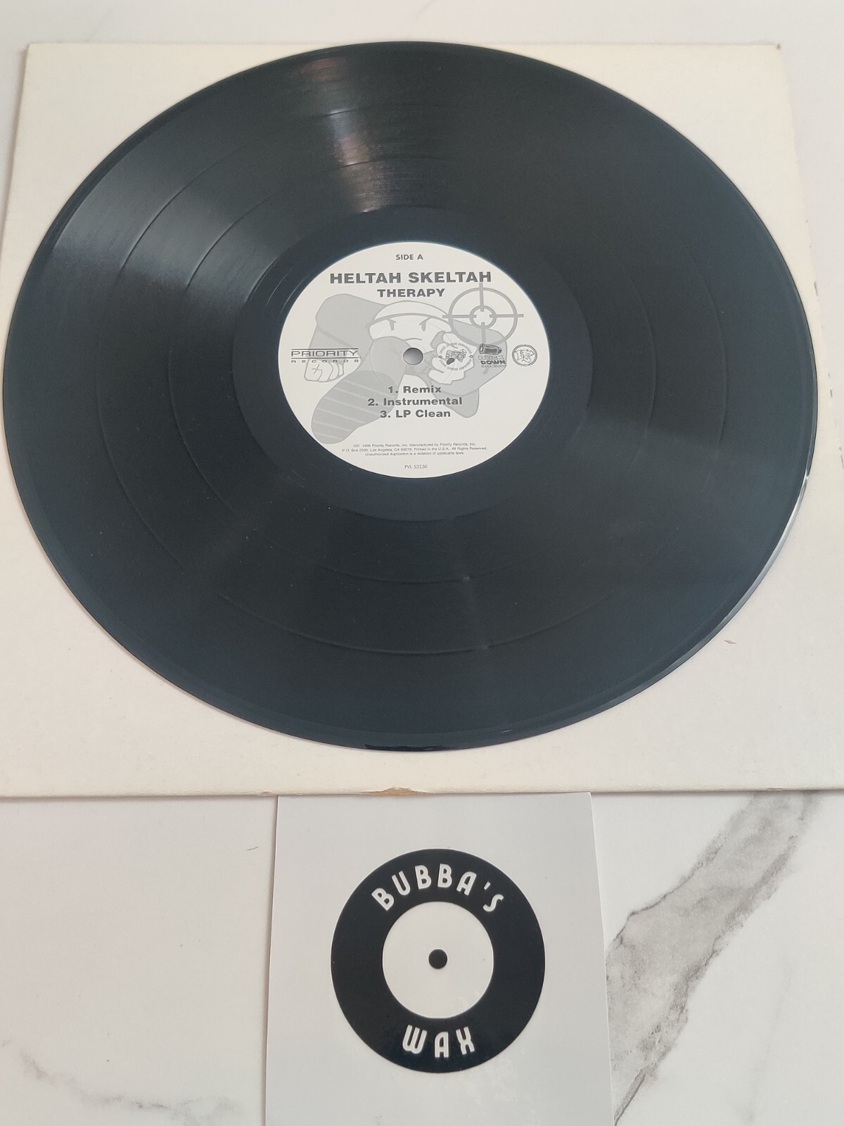 Heltah Skeltah ‎– Therapy (REMIX) / Place to Be – Vinyl 12″ 1996 Sean Price VG+