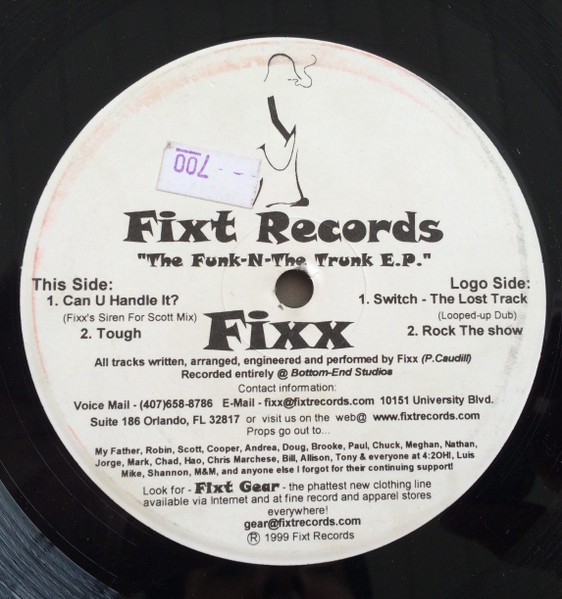 Fixx* – The Funk-N-The Trunk E.P. (12″) (Very Good Plus (VG+)) – 4128649158