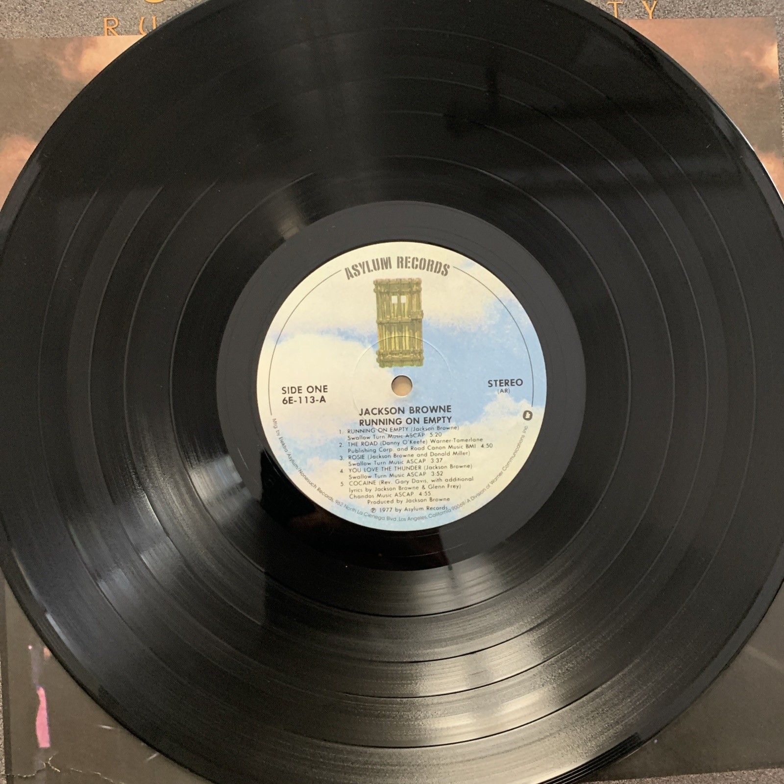 Jackson Browne – Running on Empty Vinyl LP VG+ FULLY TESTED