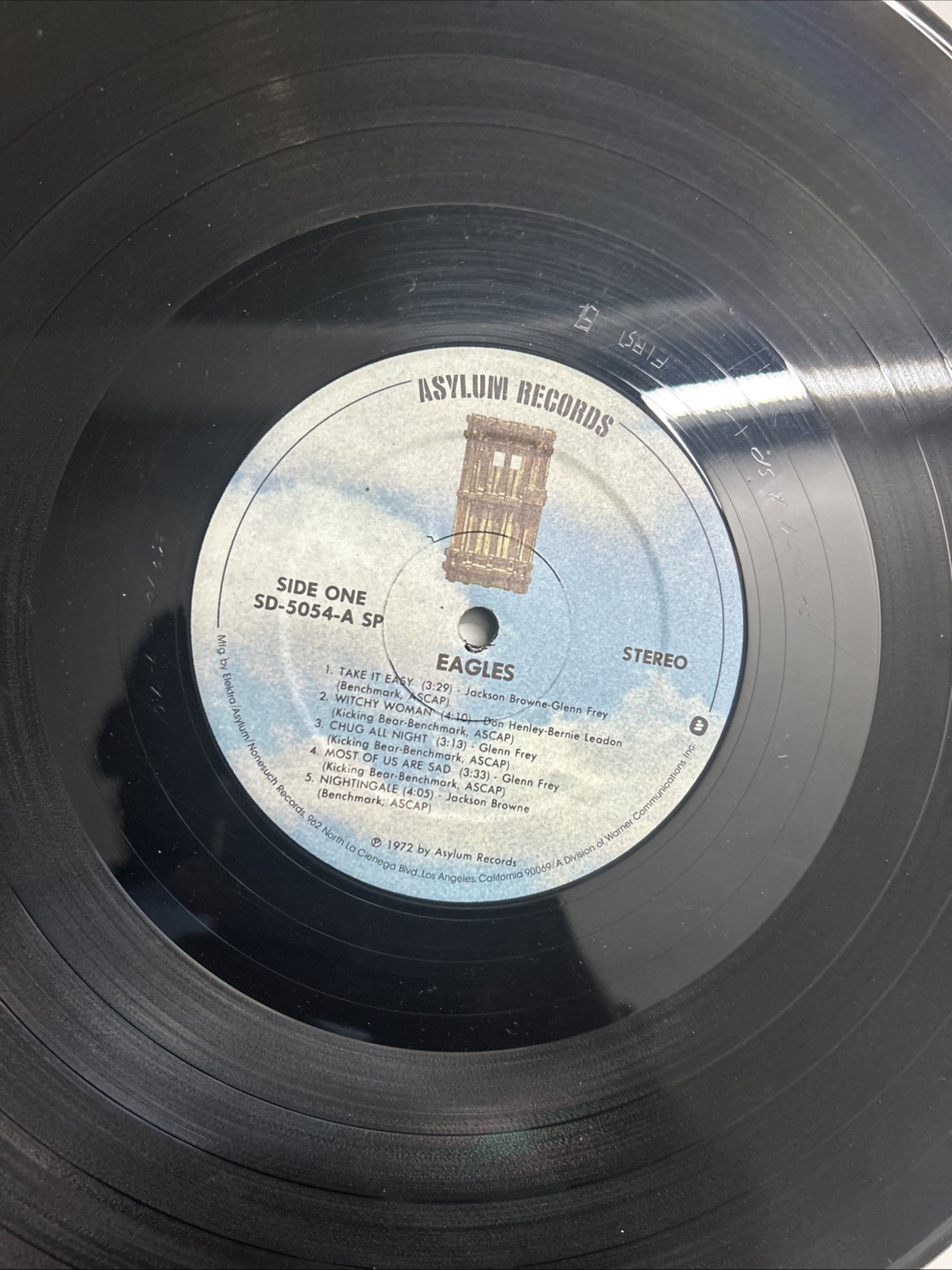 The Eagles Self Titled 1972 Asylum Records Debut LP Vinyl Record SD 5054