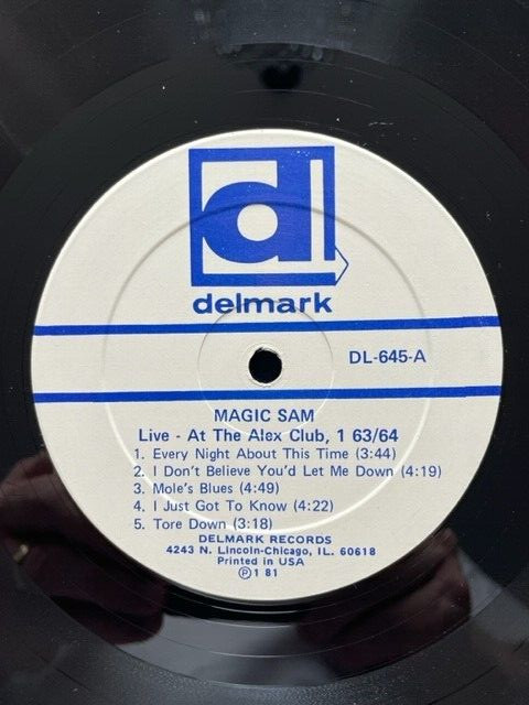 Magic Sam- Magic Sam Live- 2 Vinyl LPs. Delmark 1981. VG+