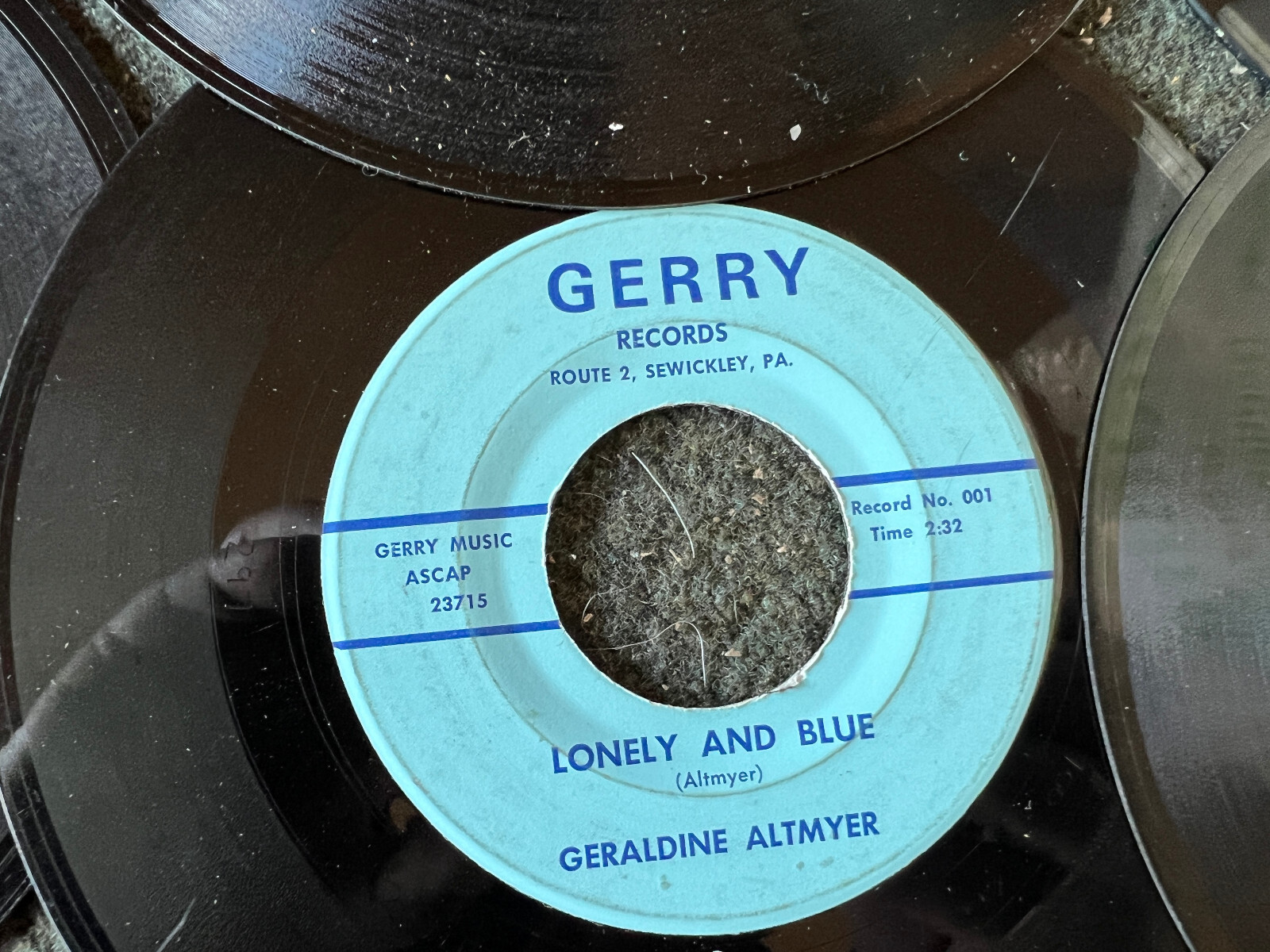 Lot of 9x PRIVATE/UNKNOWN?/CUSTOM/Honky-Tonk/Hillbilly/C&W 7″ 45rpm Singles #12
