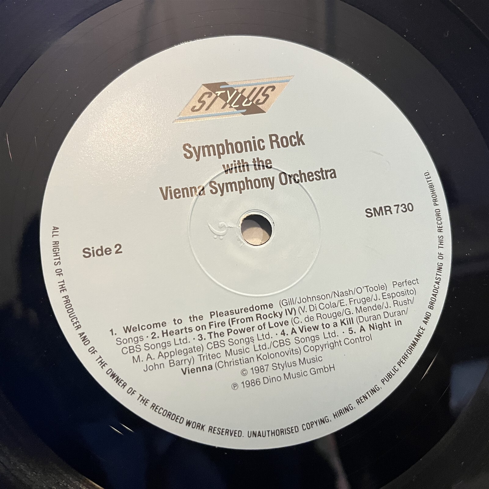 [ROCK/CLASSICAL]~EXC LP~VIENNA SYMPHONY ORCHESTRA~Symphonic Rock~[1986~STYLUS~UK