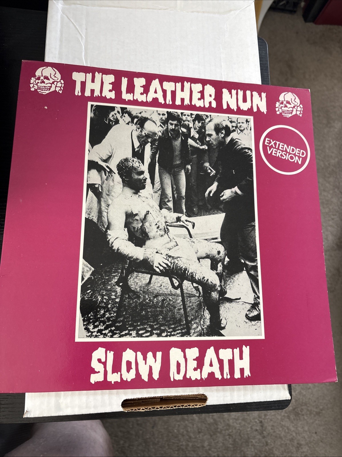 Leather Nun — Slow Death Criminal Damage Records Vinyl LP Industrial