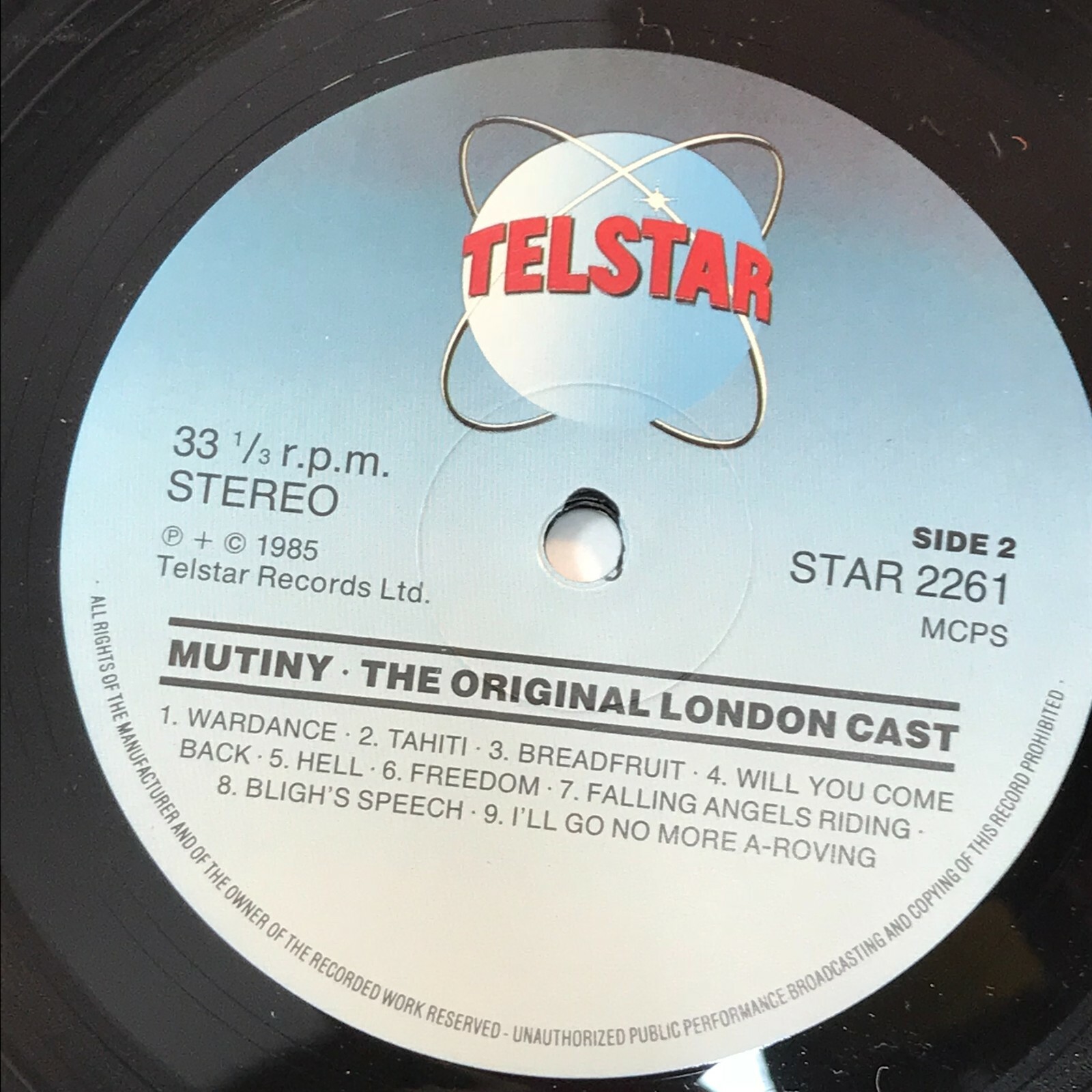 DAVID ESSEX Mutiny 1985 UK VINYL LP Tahiti Frank Finlay telstar Soundtrack OST