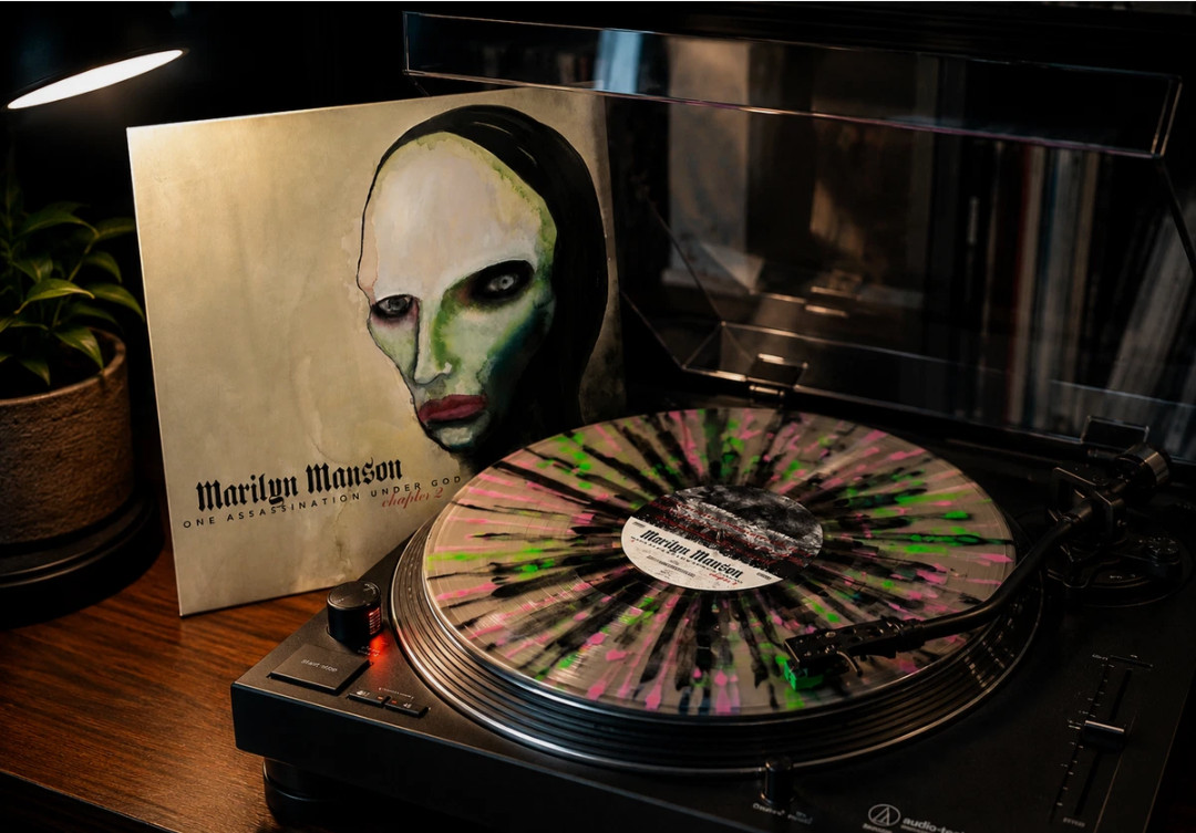 Marilyn Manson Chapter 2 TanBlackPink Neon Splatter 1K Worldwide nine inch nails