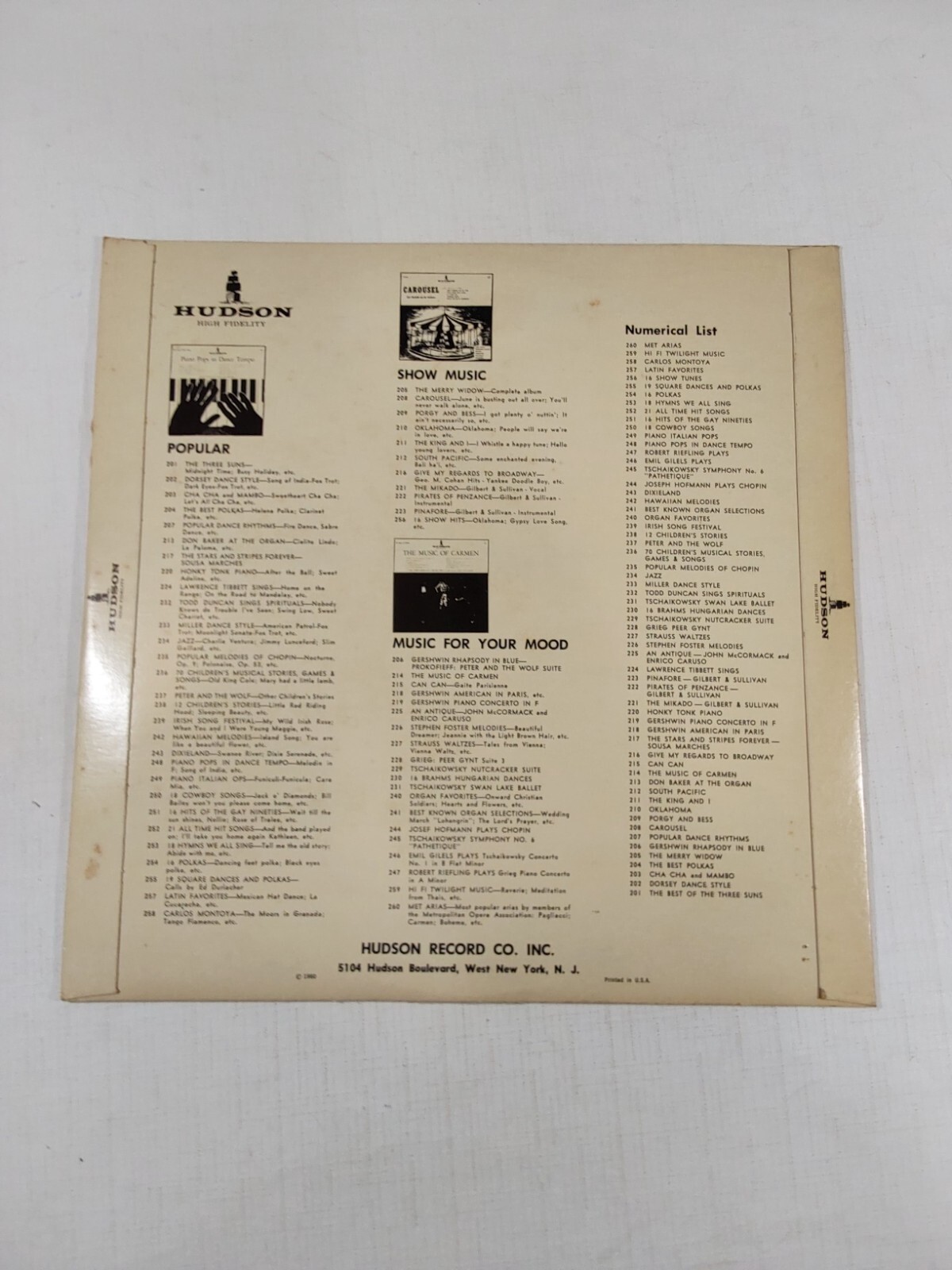Hudson Dance Orchestra Led By Jud Judson Dorsey Dance Style 33RPM Record