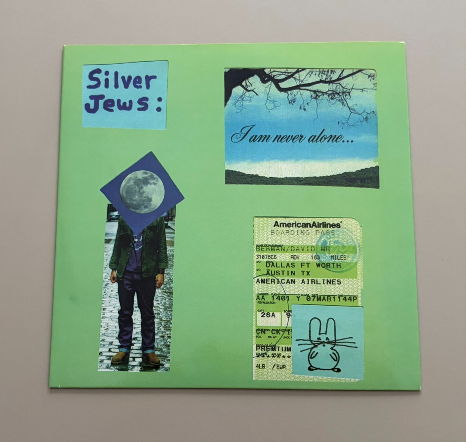 Silver Jews ‎– I Am Never Alone… US 1998 Cosmic Debris, Ltd. 7 inch