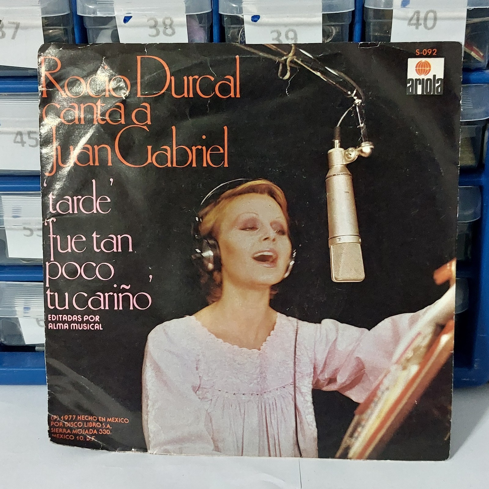 Rocio Durcal Canta a Juan Gabriel Tarde Fue Tan Poco Tu Carino Ariola Sleeve