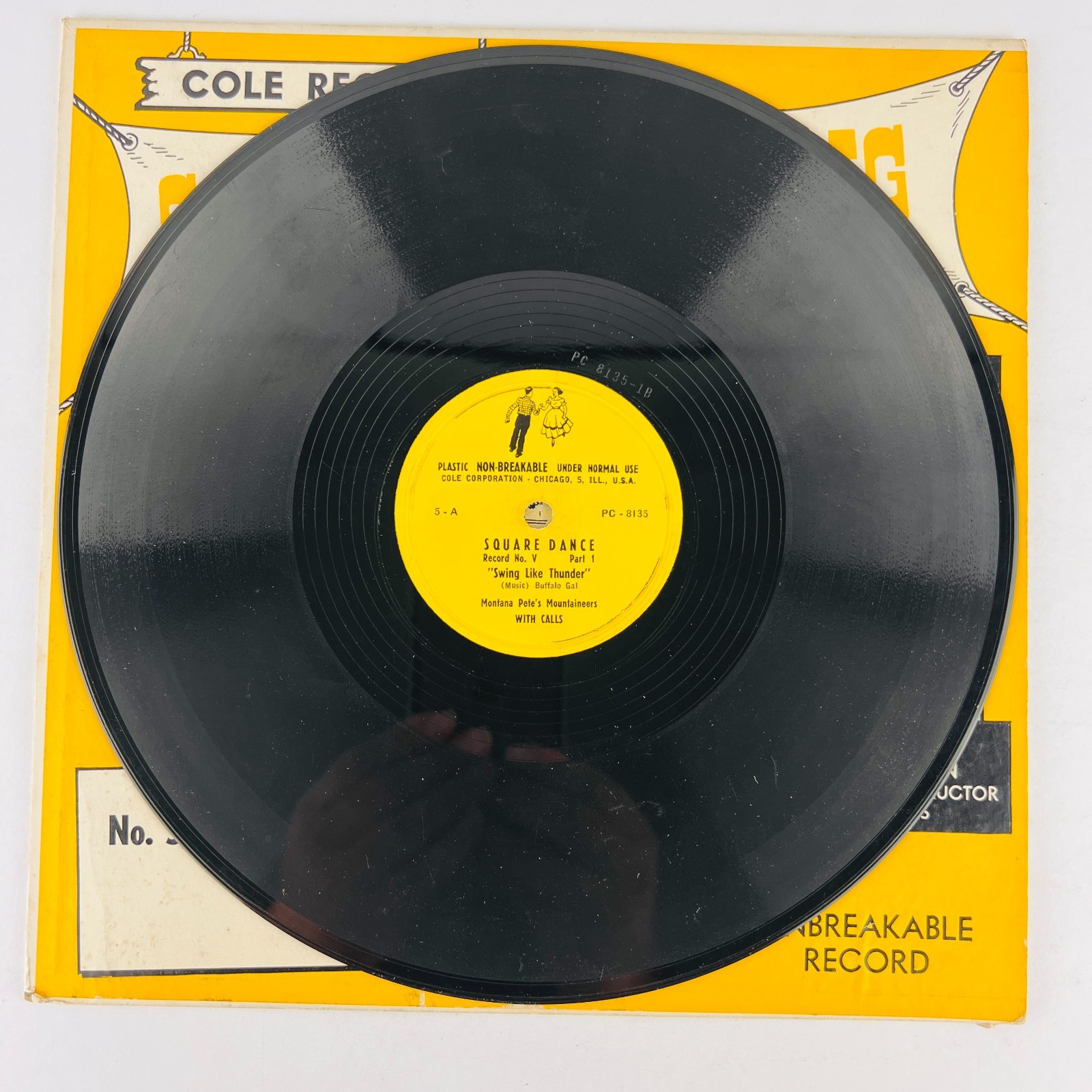 Montana Pete – Square Dancing With Calls 78RPM Single Record 3x 10″ Vinyl 78 RPM