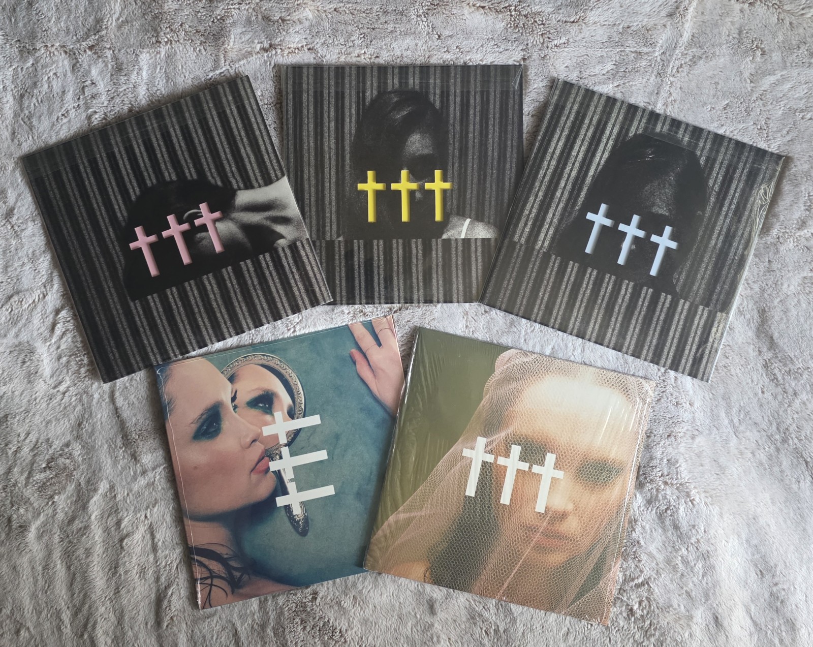 Crosses ✝️ ✝️ ✝️ 10″ EP Vinyl Set – Pink, Blue, Yellow (Chino Deftones)