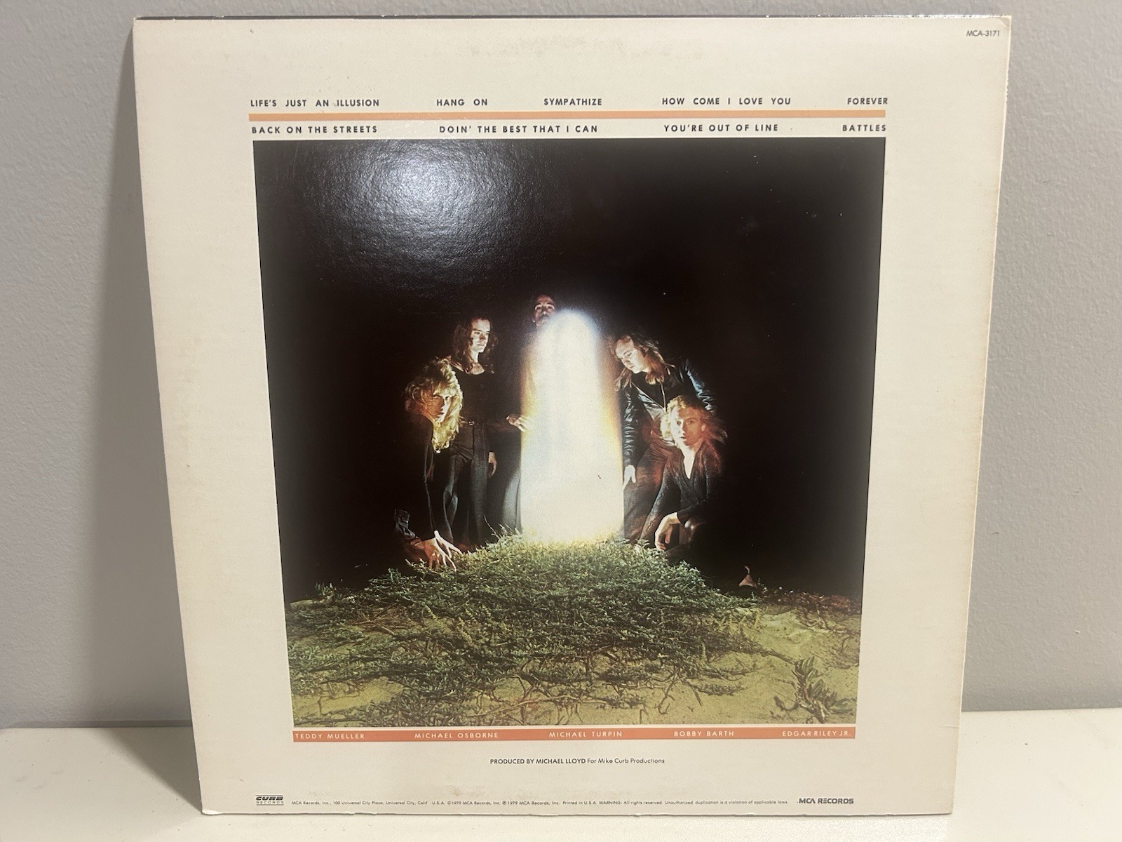 Axe Axe Debut Lp Usa Mca PROMO Issue With Insert 1970s Hard Rock Curb Records