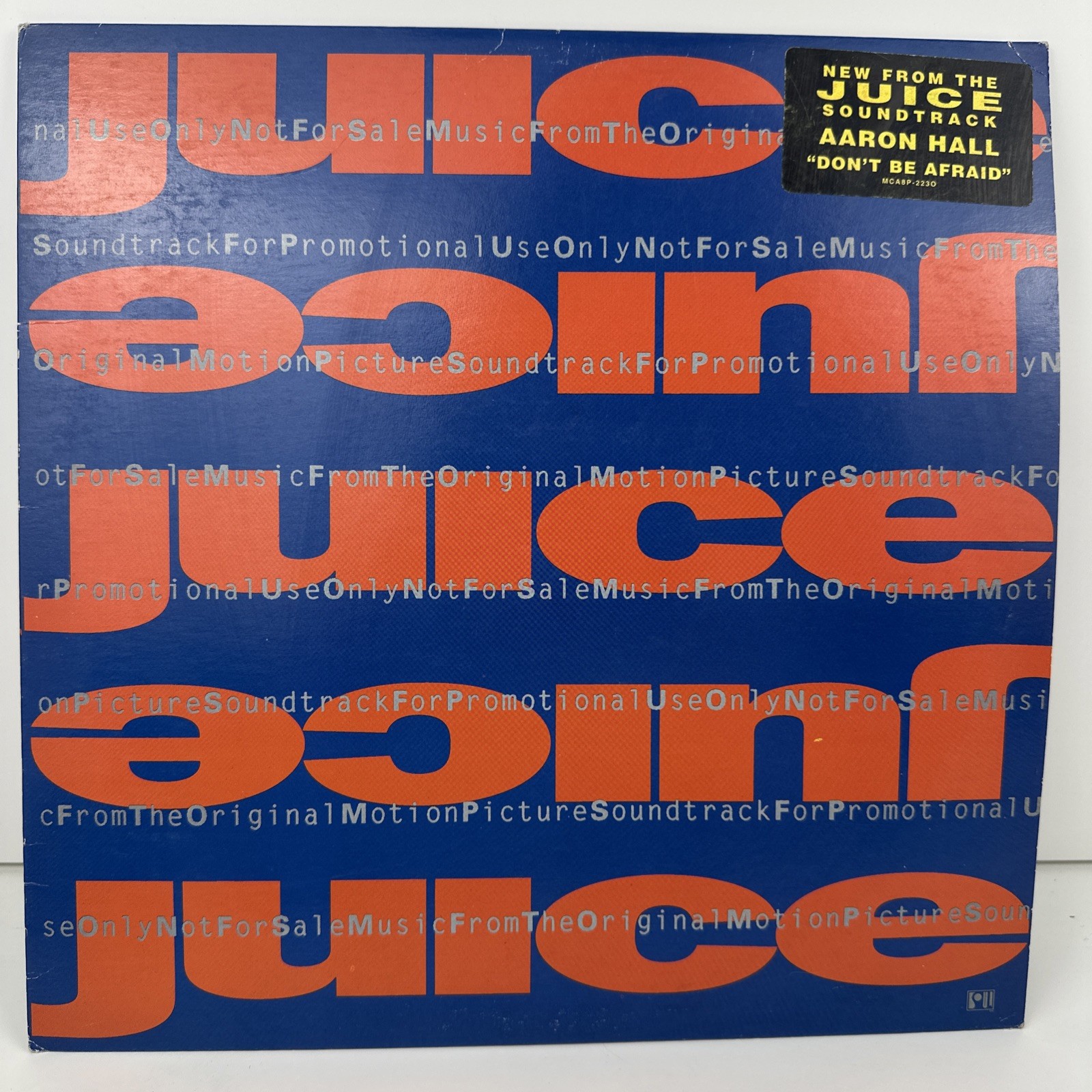 JUICE Aaron Hall LP Hip Hop R&B Don’t Be Afraid 12i” Movie Soundtrack 1992 Promo