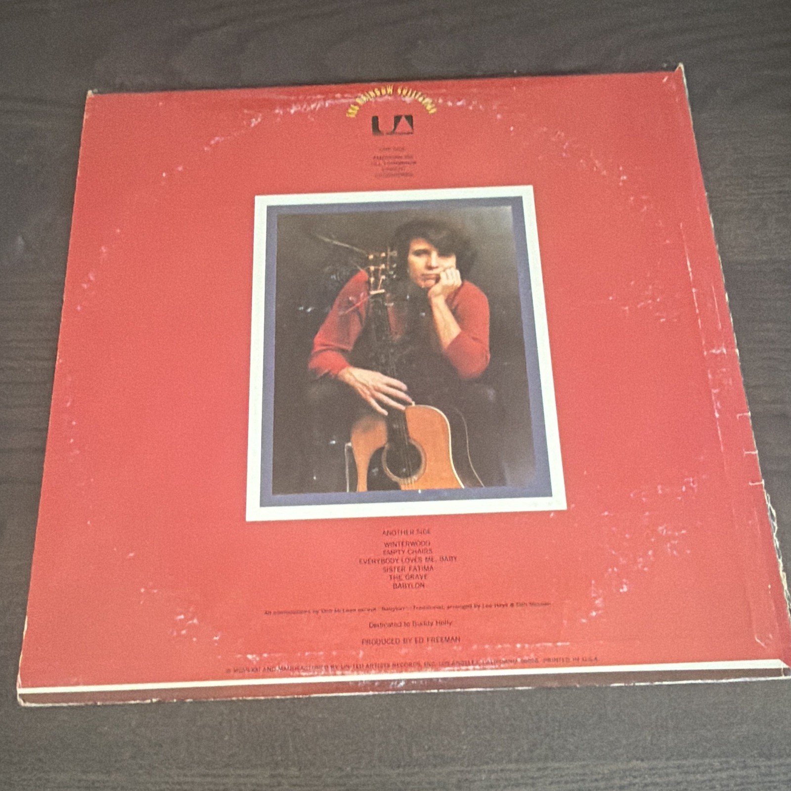 Don McLean American Pie 12″ 33 RPM Black Vinyl LP United Artists Records
